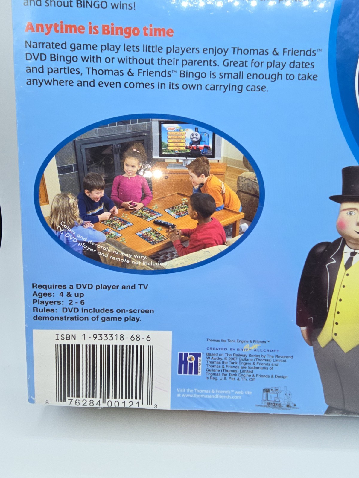 Thomas & Friends DVD Bingo Game Sealed Screenlife Kids Board Game 2–6 Players