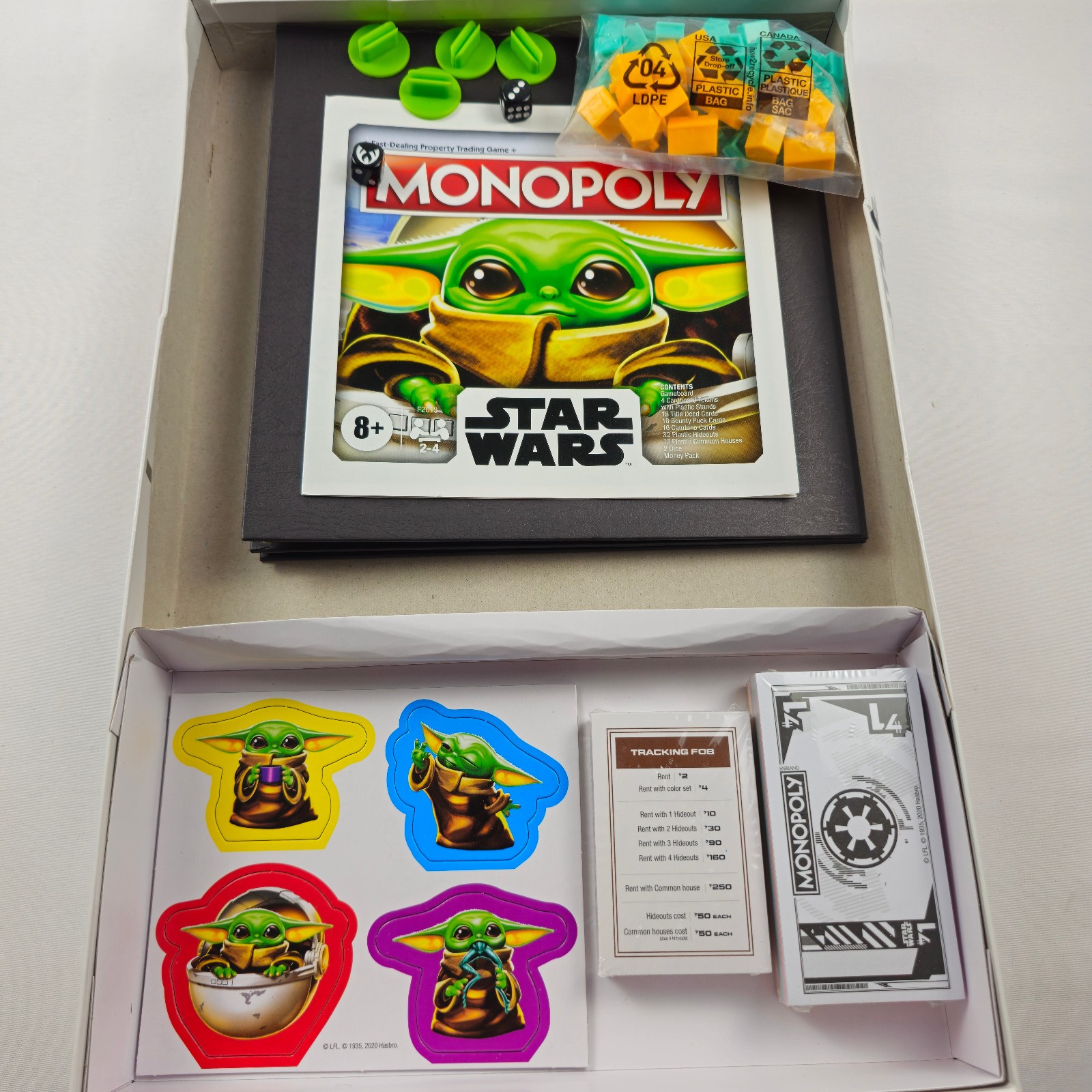 Monopoly Star Wars The Mandalorian Baby Yoda Grogu Edition Board Game Complete