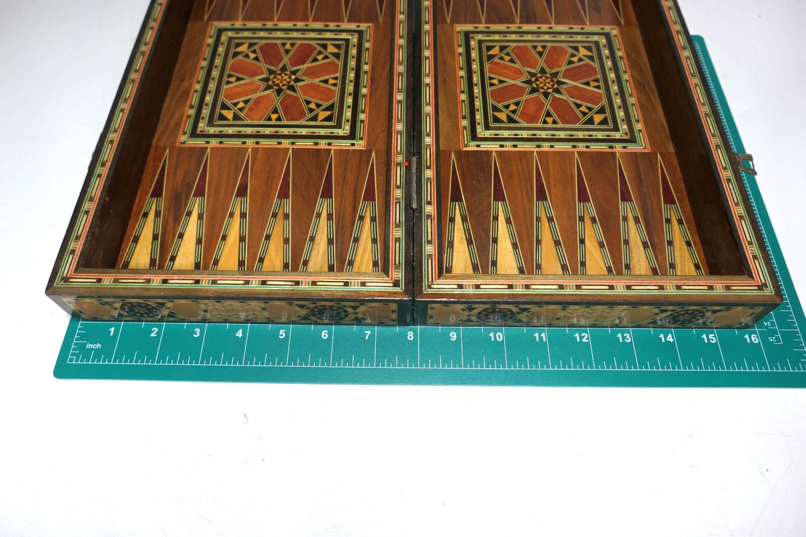 Backgammon Chess Set Handmade Solid Inlaid Wood Game Board