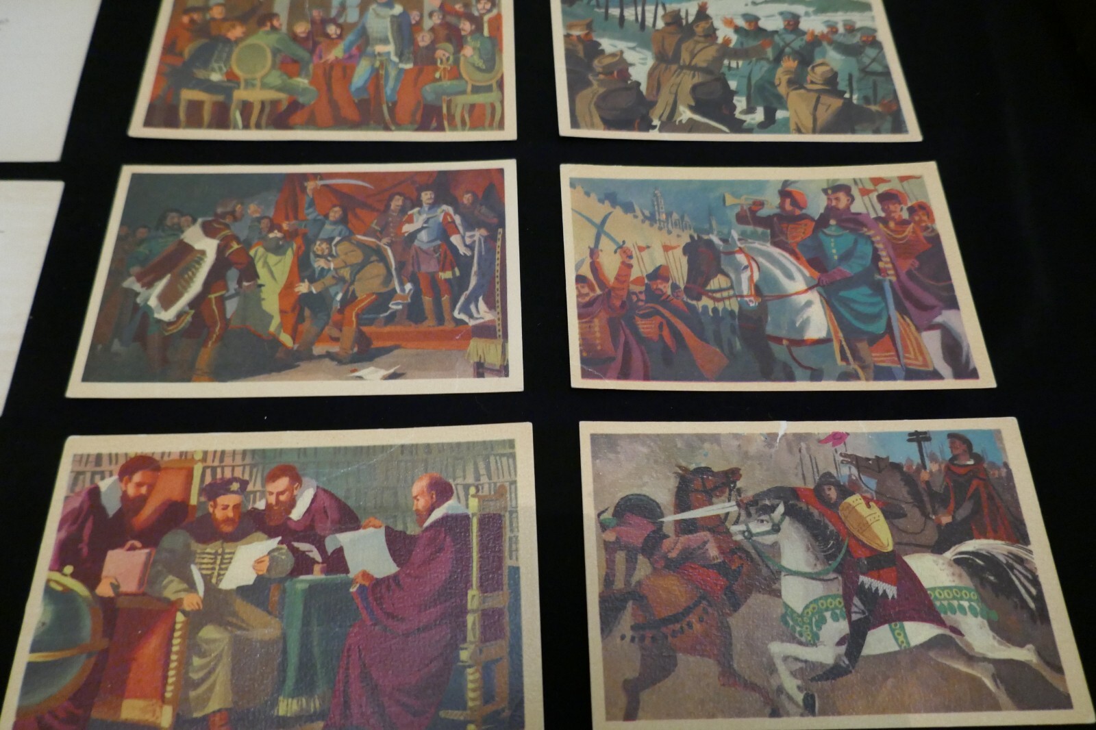 1950’s Rare Vintage Hungarian Budapest Hungary History Memory Game Flashcard Art