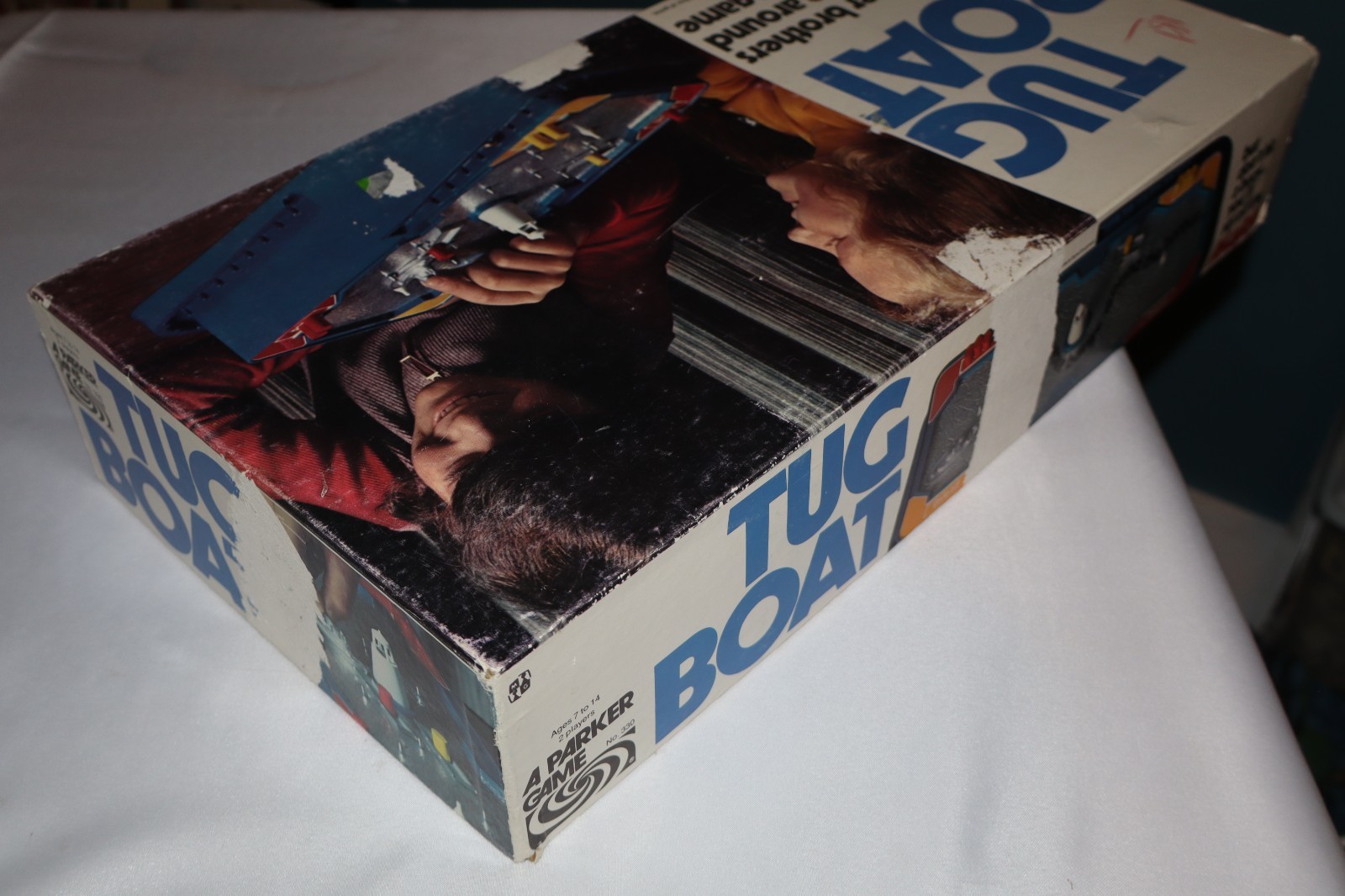 Tug Boat Board Game 1974 Parker Bros 99% complete READ like Operation 1970s HTF