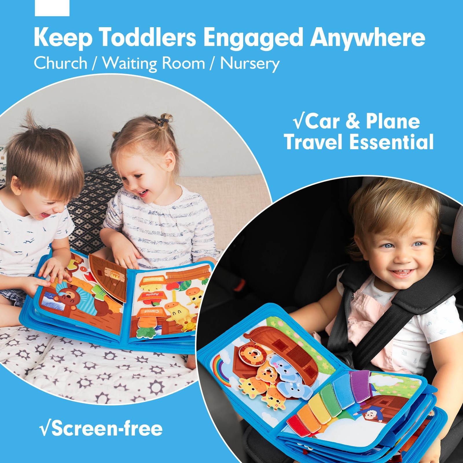 Keep Toddlers Engaged for Hours – Montessori Busy Book Noah s Ark