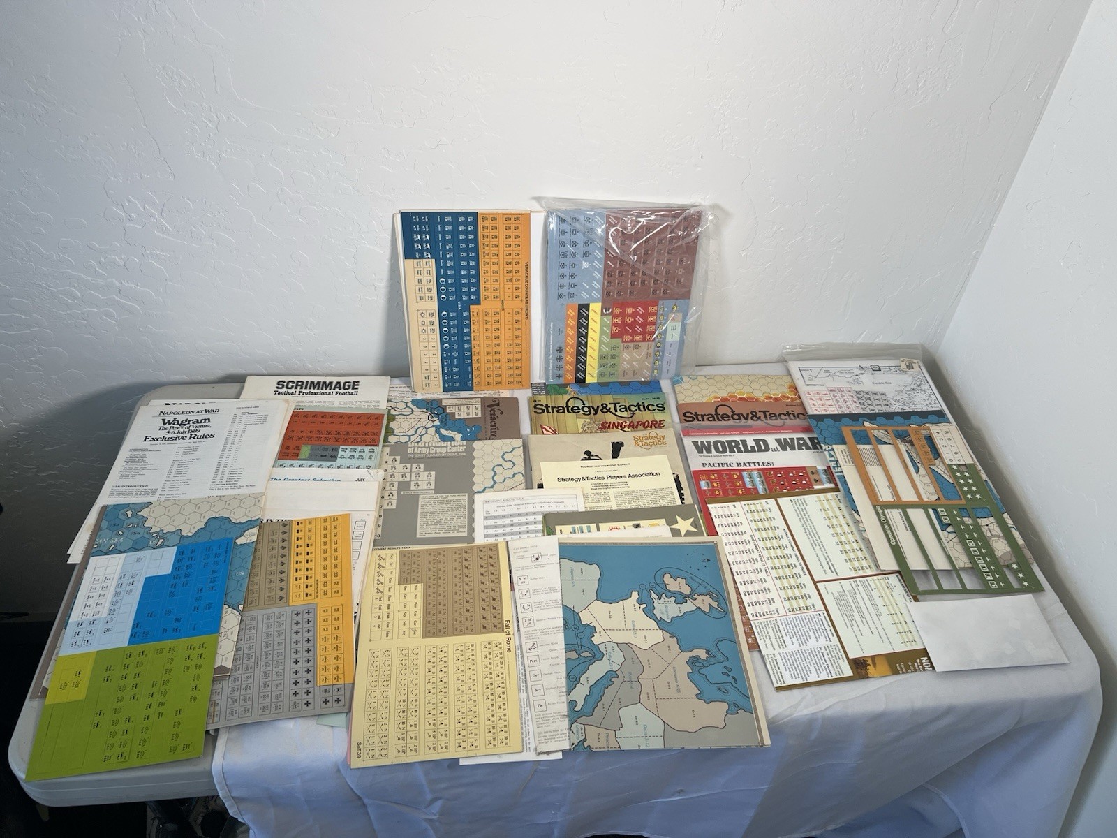 Strategy & Tactics Magazine War Games Bulk Lot Maps Pieces Guides Mixed Lot