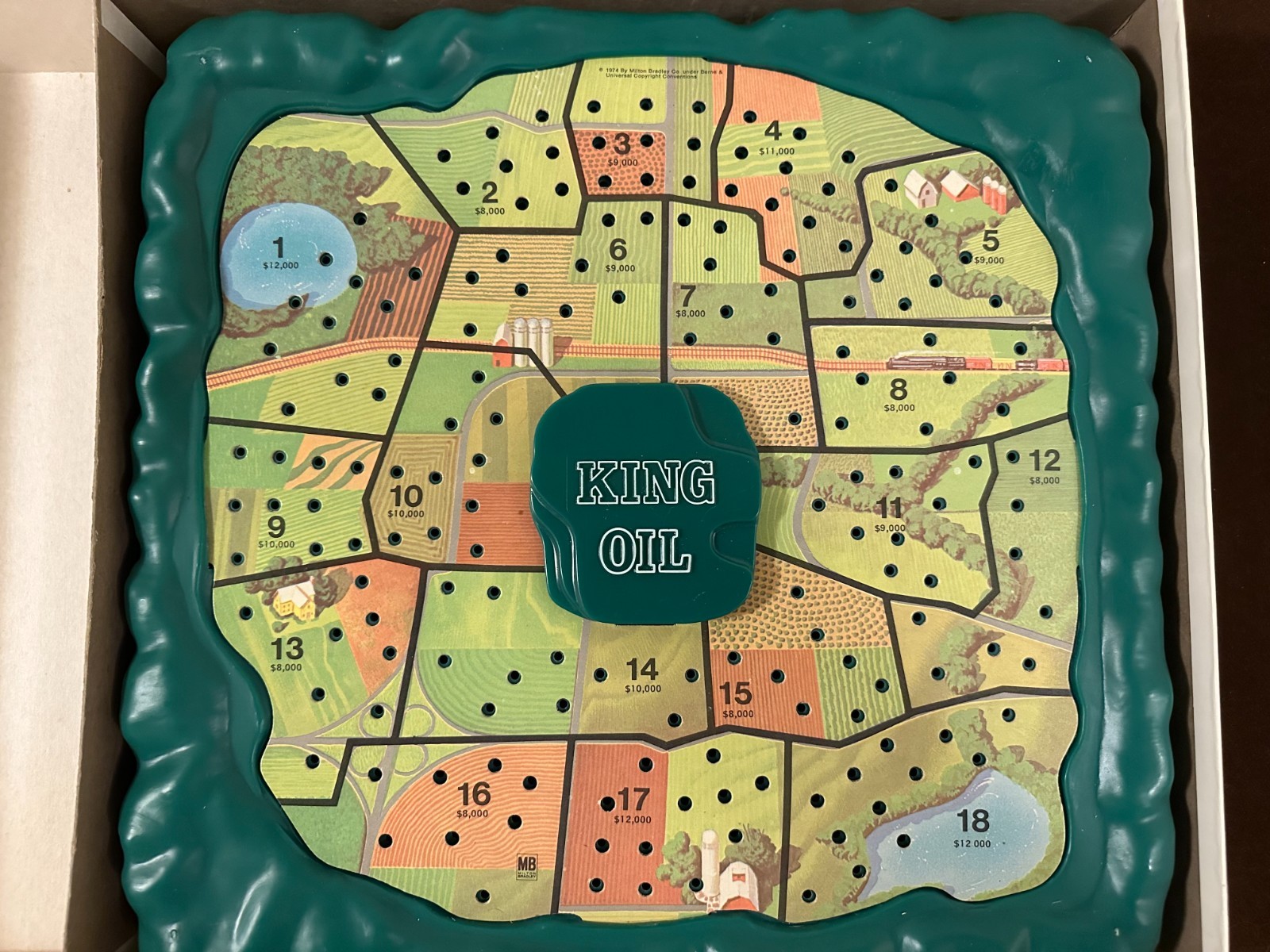 King Oil Board Game Milton Bradley 1974 Complete Vintage