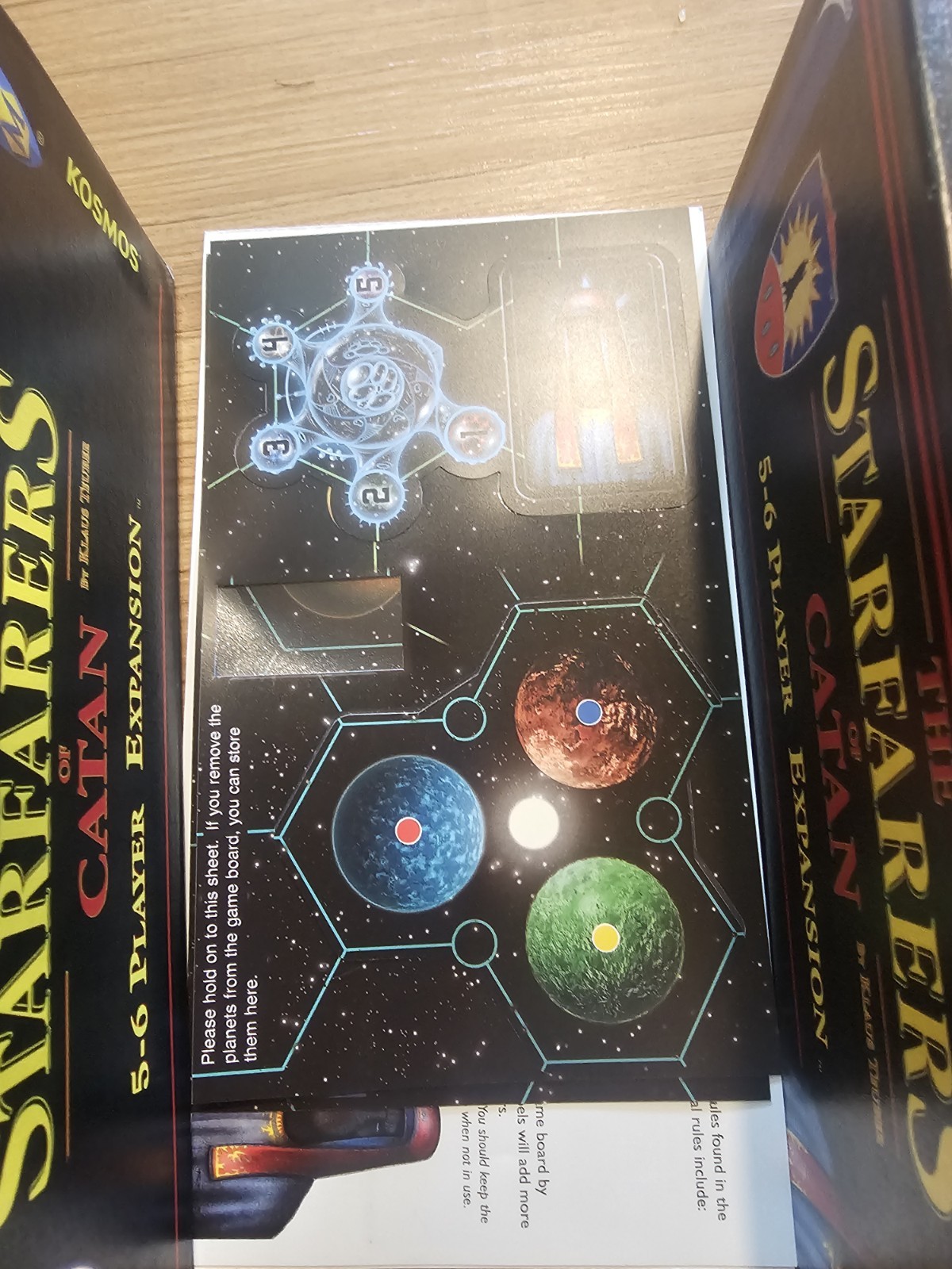 The Starfarers Of Catan Expansion Game Missing One Sticker Kosmos Mayfair Games