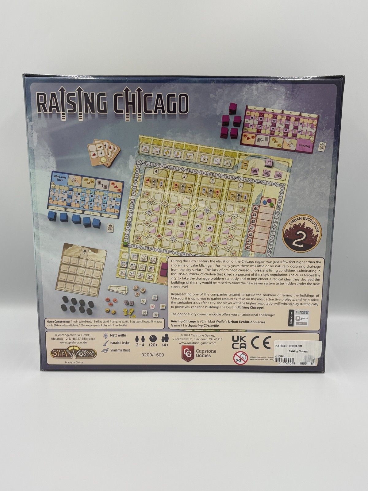 NEW SEALED Raising Chicago Board Game by Capstone Games