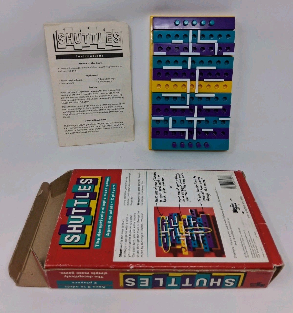 Shuttles Board Strategy MAZE Game University Games 1992