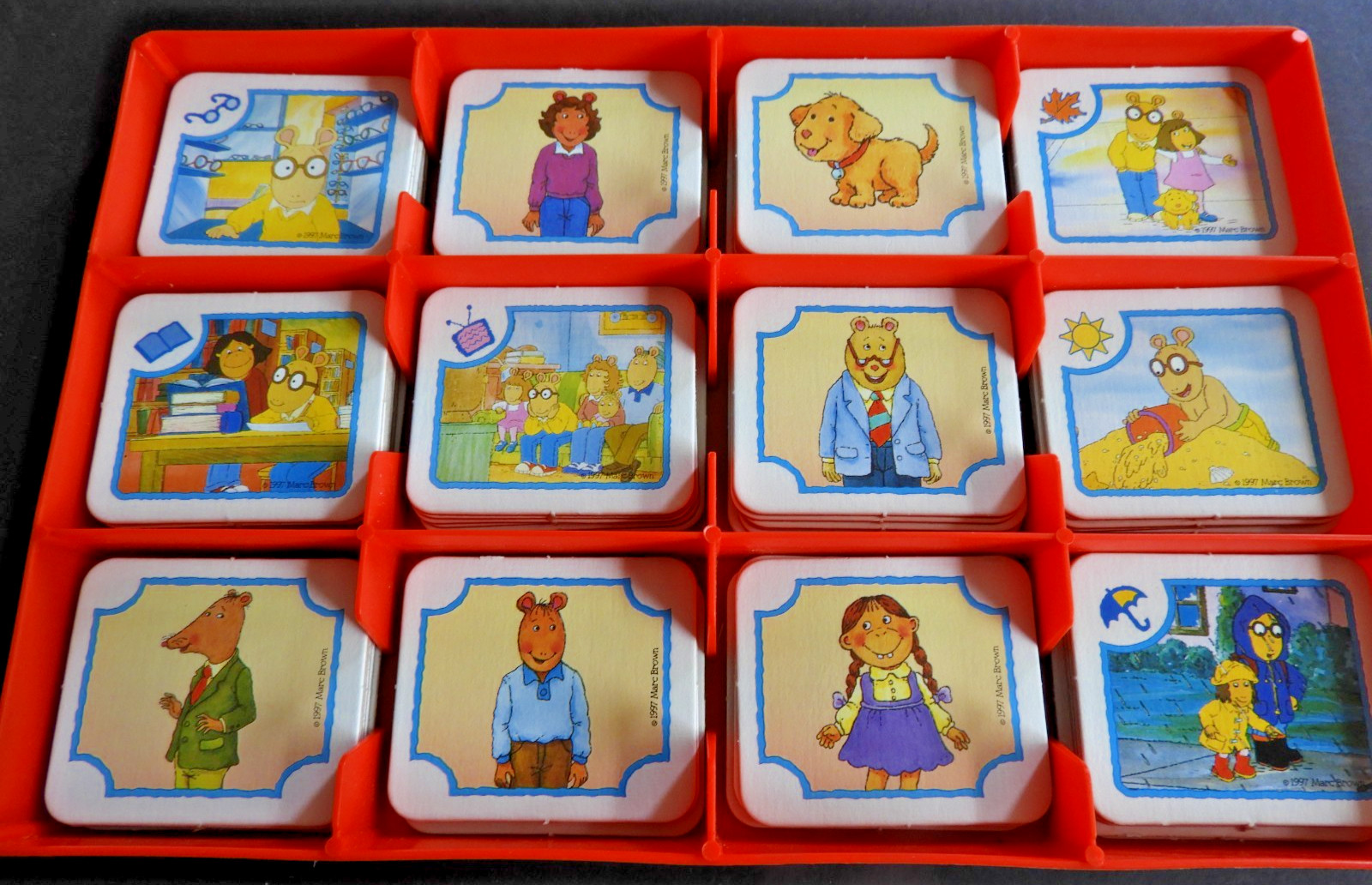 Arthur Memory Game Picture Matching Milton Bradley Vintage 1997 Complete