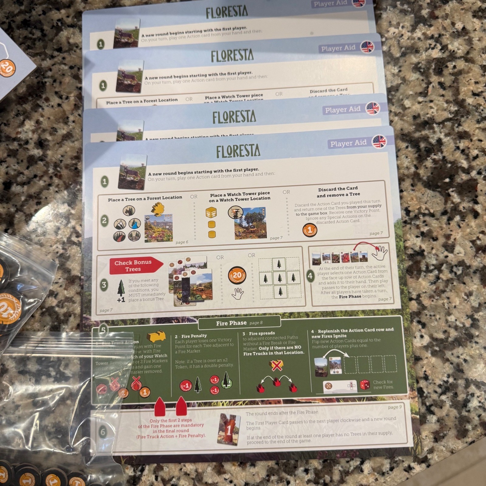 Floresta Board Game Arcane Wonders Mebo Strategy Nature Forest Management New