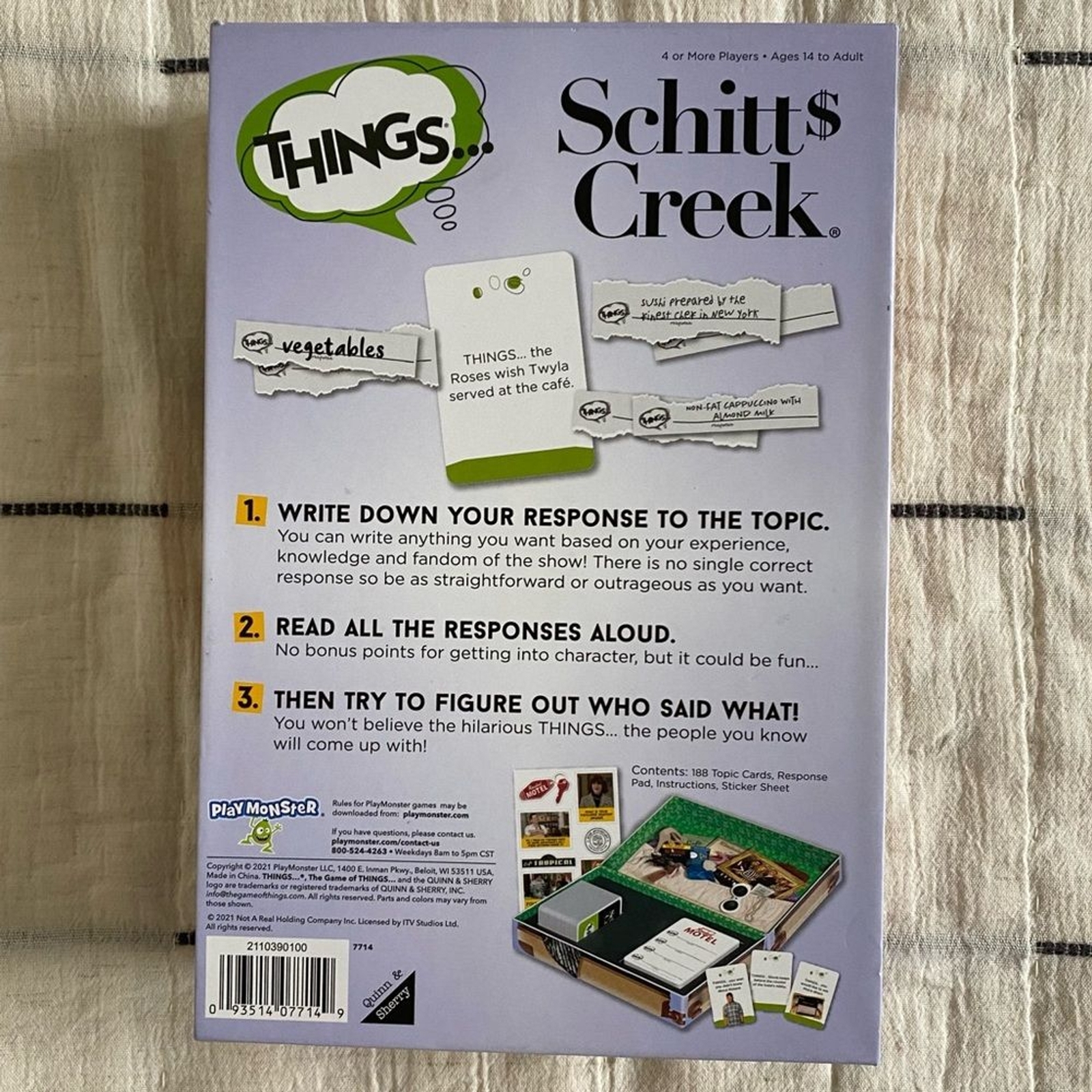 Things … Schitt$ Creek Edition New In Box One Size