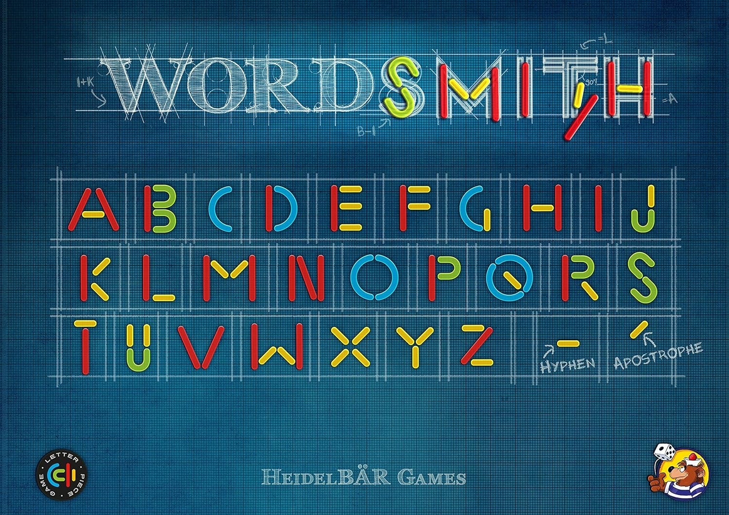 Wordsmith Board Game: A Unique Word Game for 1 to 4 Players, Ages 10 and Up