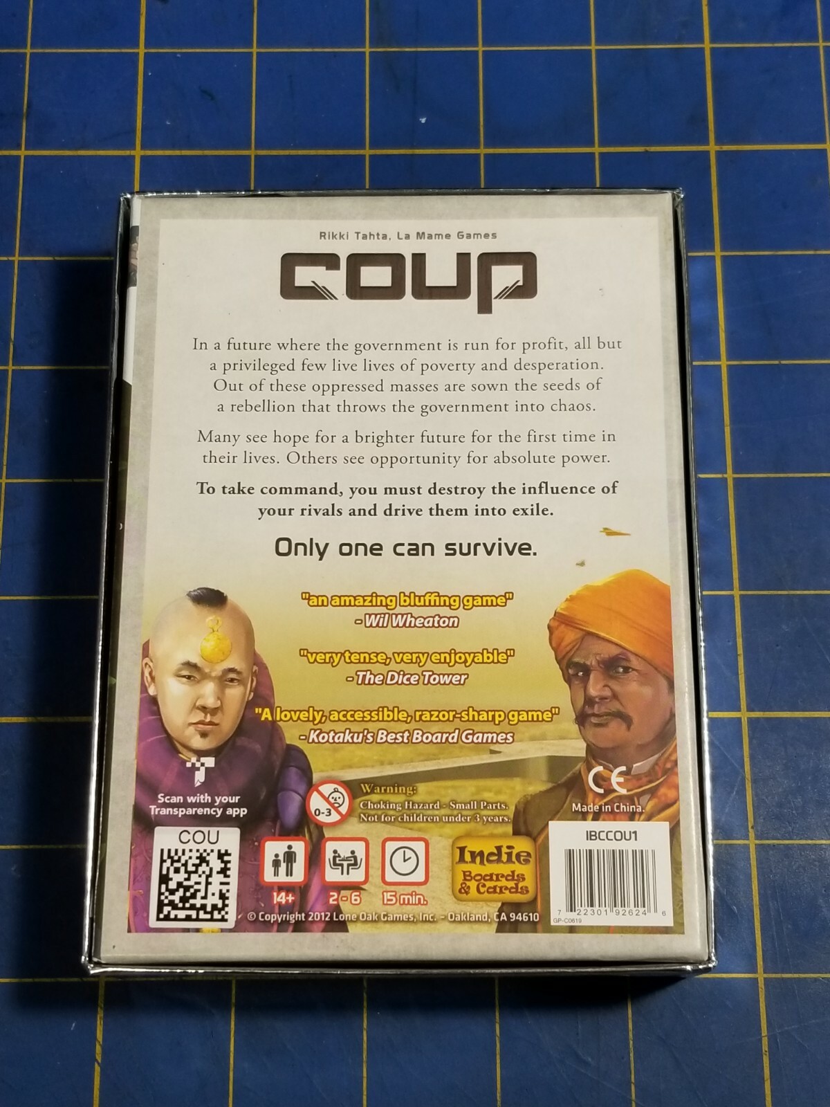 Indie Boards Cards Coup The Dystopian Universe Sealed Game Fun COU1IBC Used