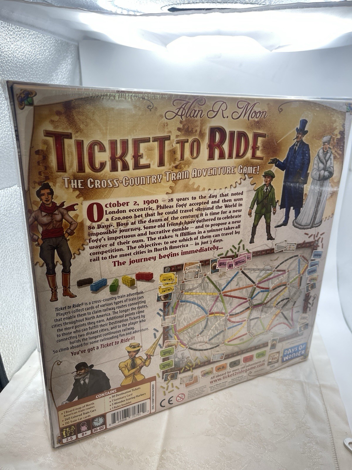 Ticket To Ride 2004 Alan R Moon Days of Wonder German Board Game NEW SEALED BOX