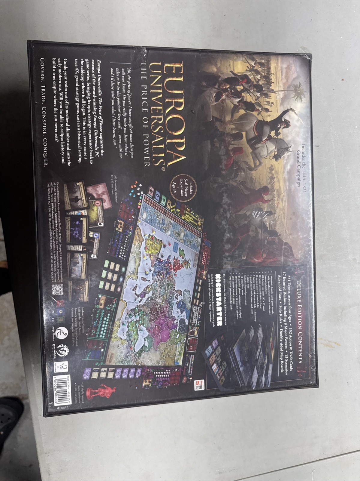 Europa Universalis: The Price of Power Deluxe Edition Board Game Sealed