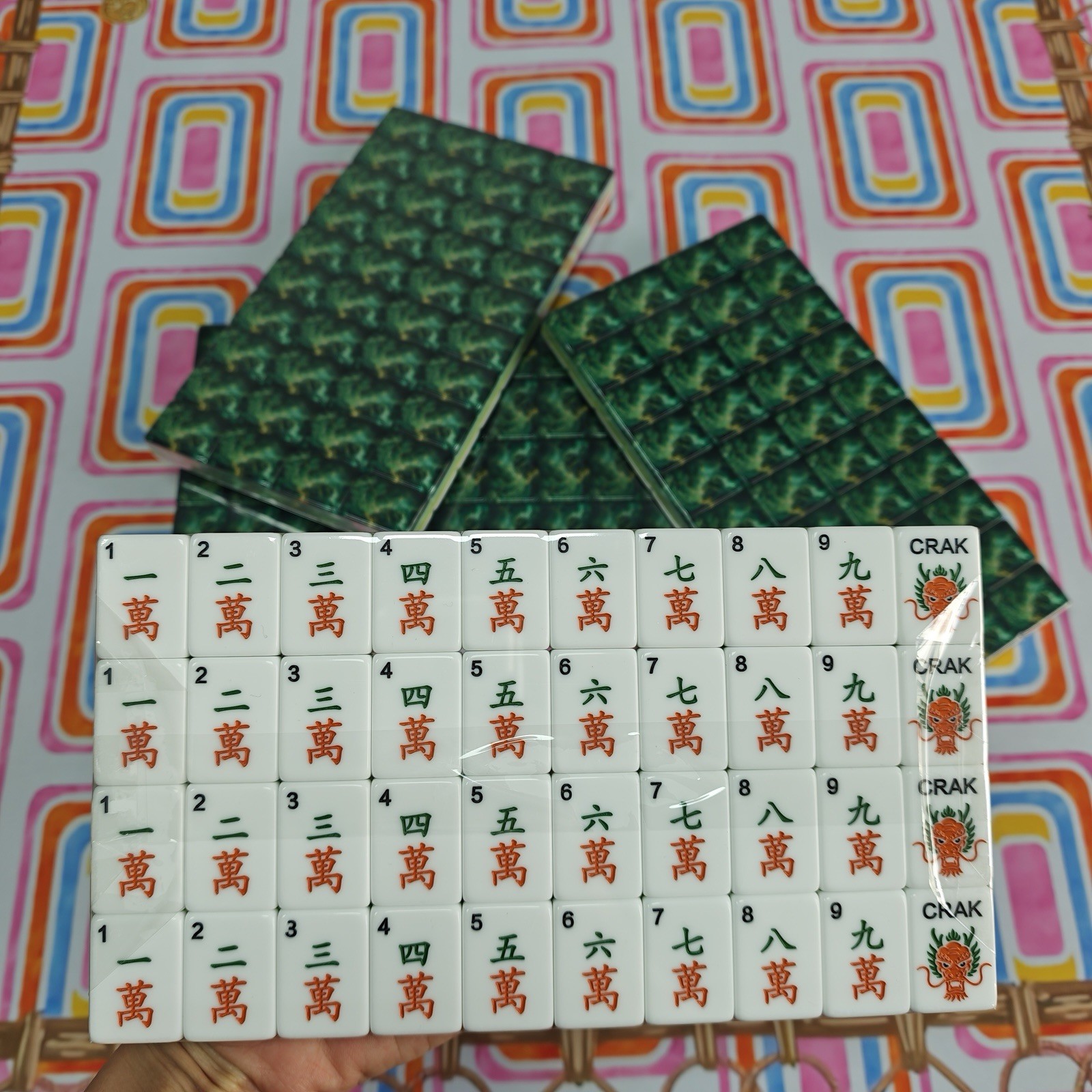 Forest Nature Pearls Mahjong Set Of Tiles American Mahjong Mahj Oh My Line Set