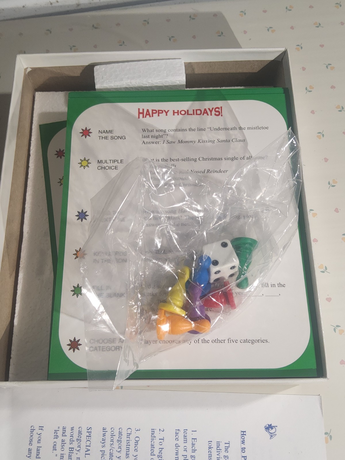 Happy Holidays! The Christmas Carols & Songs Board Game Trivia Lyrics