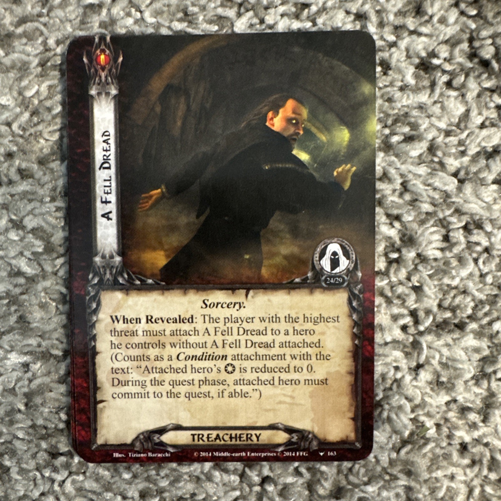 Lord of the Rings LCG: Angmar Awakened Cycle 6x Adventure Packs (1 card missing)