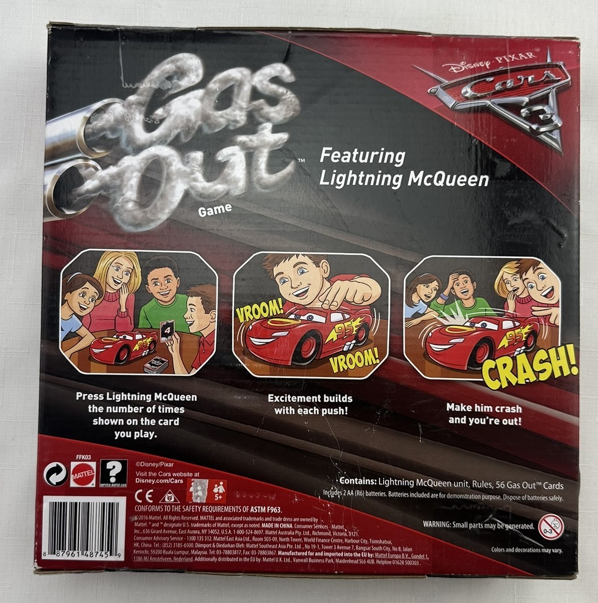 2016 Disney Pixar Cars Gas Out Game by Mattel Brand New FREE SHIPPING