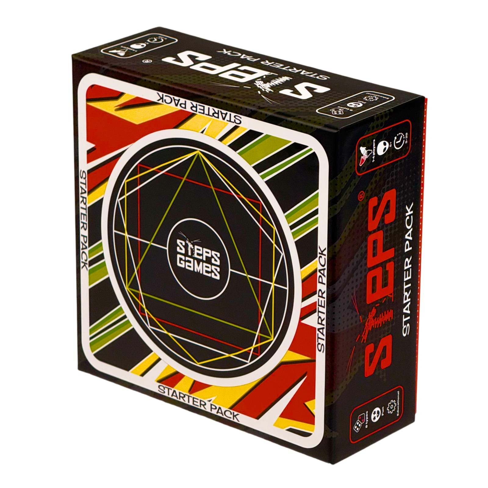 STEPS Game Starter Pack Wooden Board Game Unique Skill-Based Family Game, Party