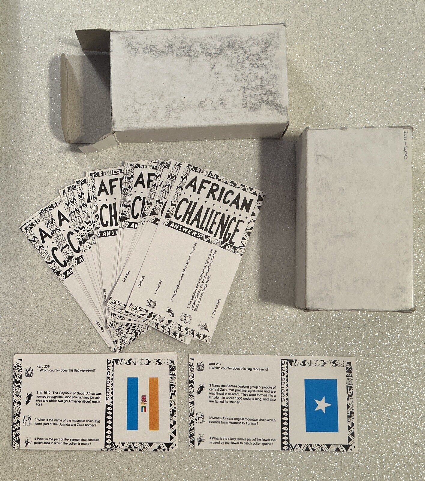 African Challenge Educational Board Game, 1993, Namibian, COMPLETE
