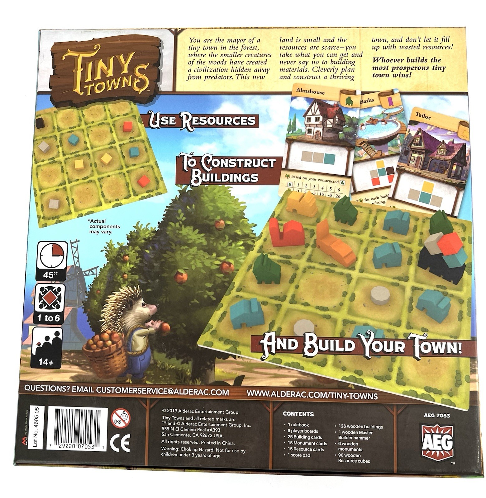 Tiny Towns Board Game Peter McPherson 2019 Build Construct COMPLETE