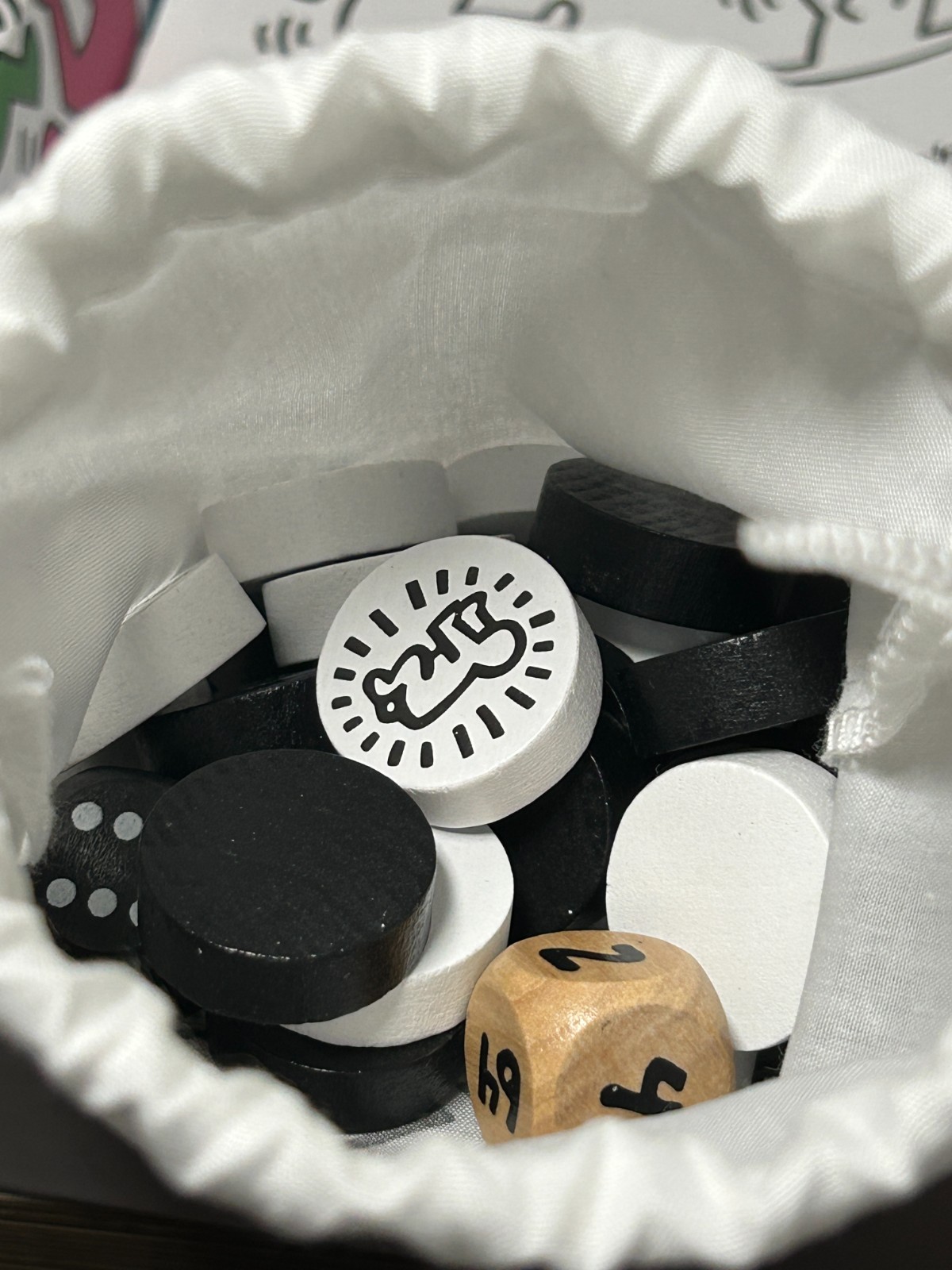 KEITH HARING Vilac Backgammon Set Jeu De Dames Complete In Box CIB Full Set Art