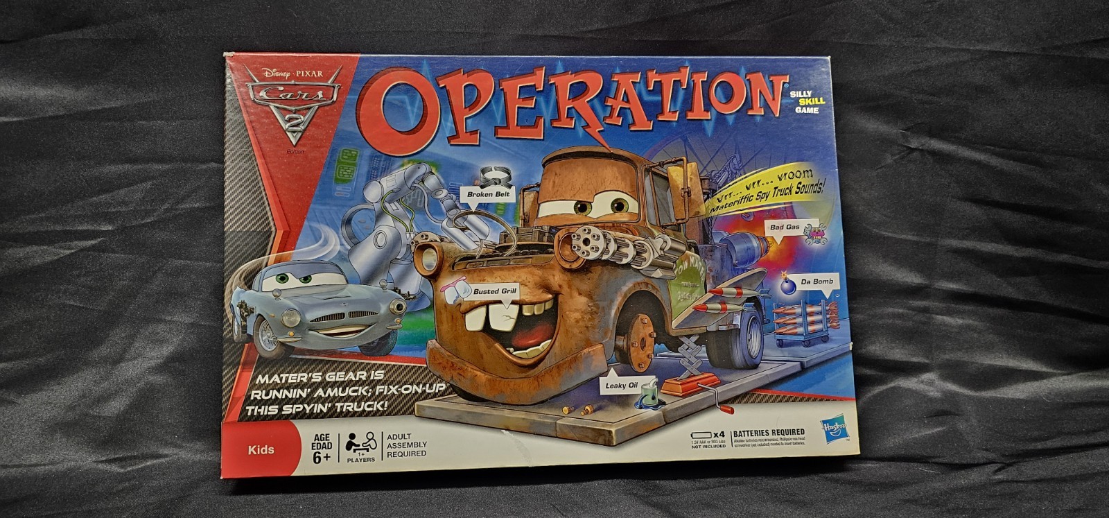 2011 Operation Game Disney Pixar Cars 2 Edition by Hasbro – Board Game COMPLETE