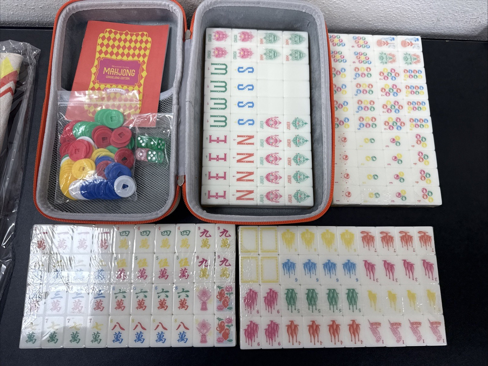 Maison Lude Mahjong Cirque Jong Edition Vintage Circus Charm Set