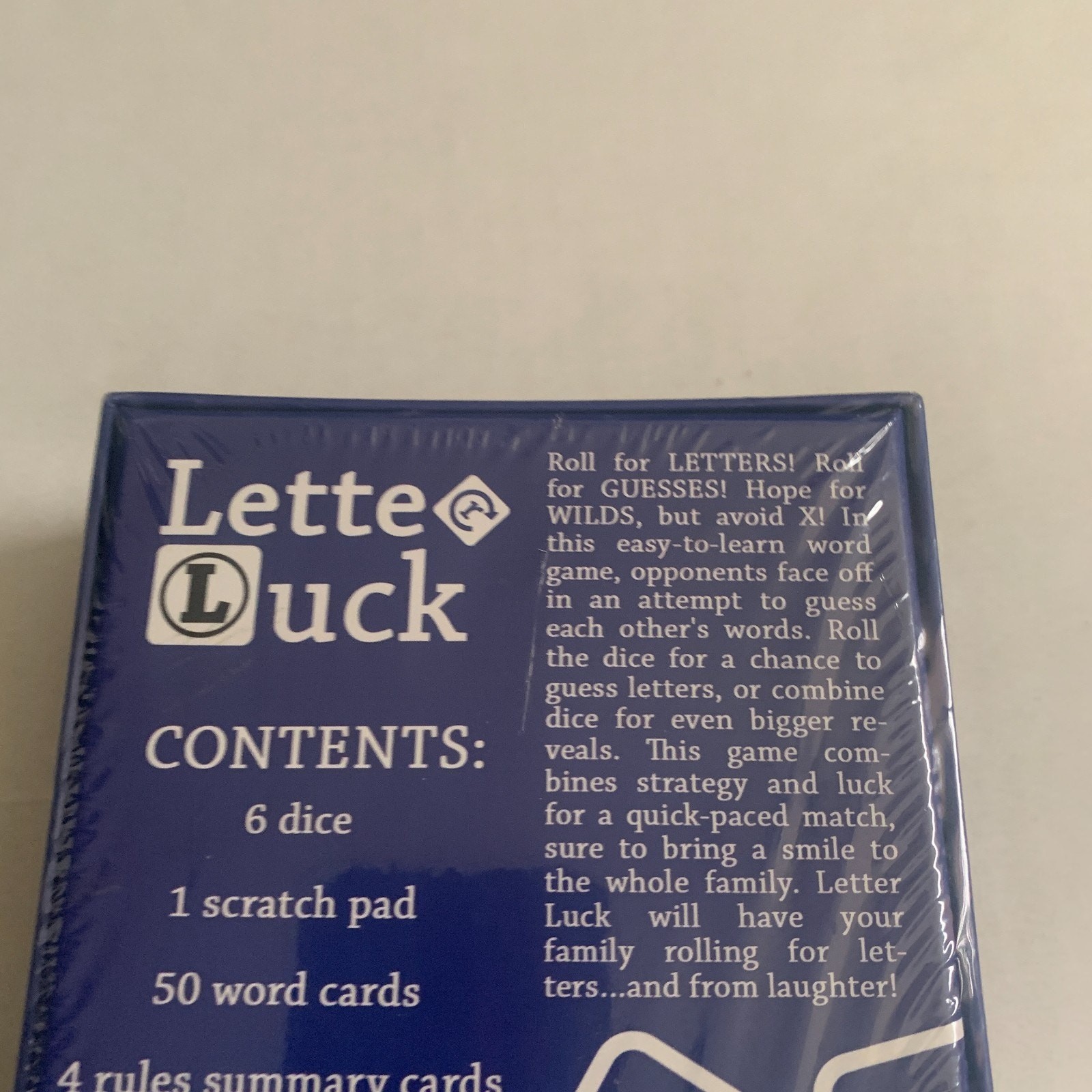 Letter Luck: A Family Word Game That Will Have You Rolling For Letters RARE