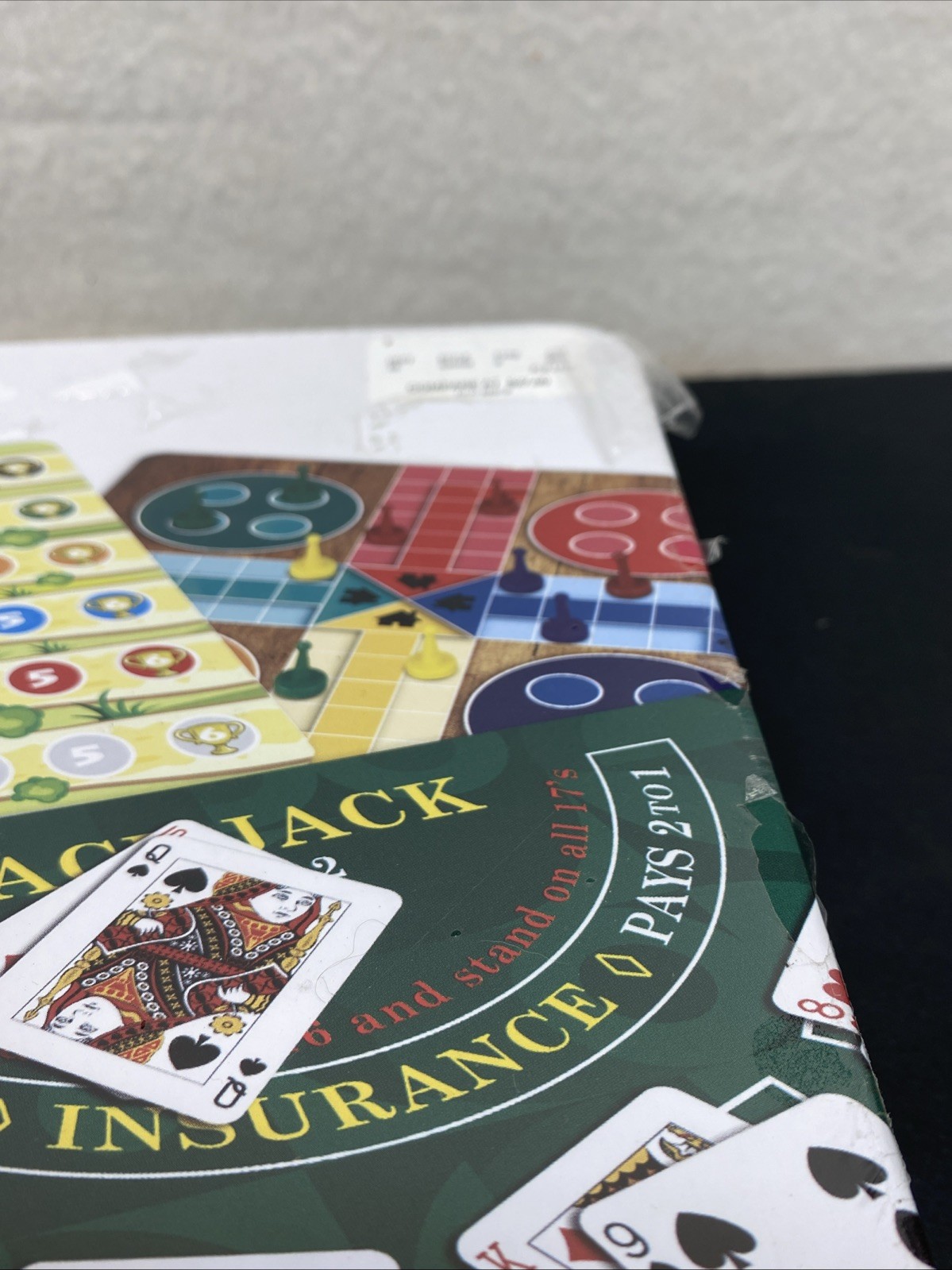 365 Games Traditional Strategy Board & Card Games, Tin Storage Container Sealed.