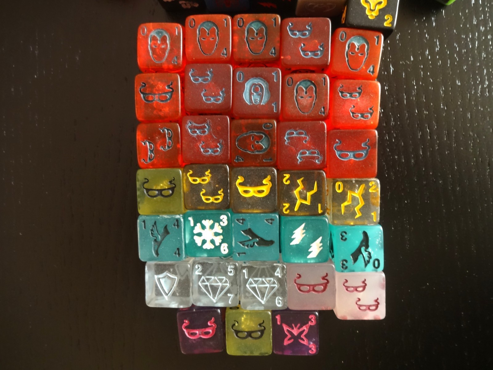 Marvel Dice Masters Uncanny X-Men Bulk Lot 183 Dice + Cards Super Rare Iron Man