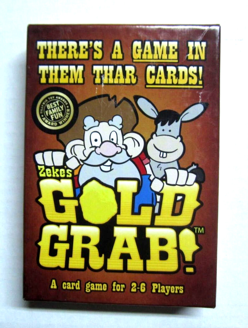 Zeke’s Gold Grab Card Game Best Family Fun Award Winner Ages 8+