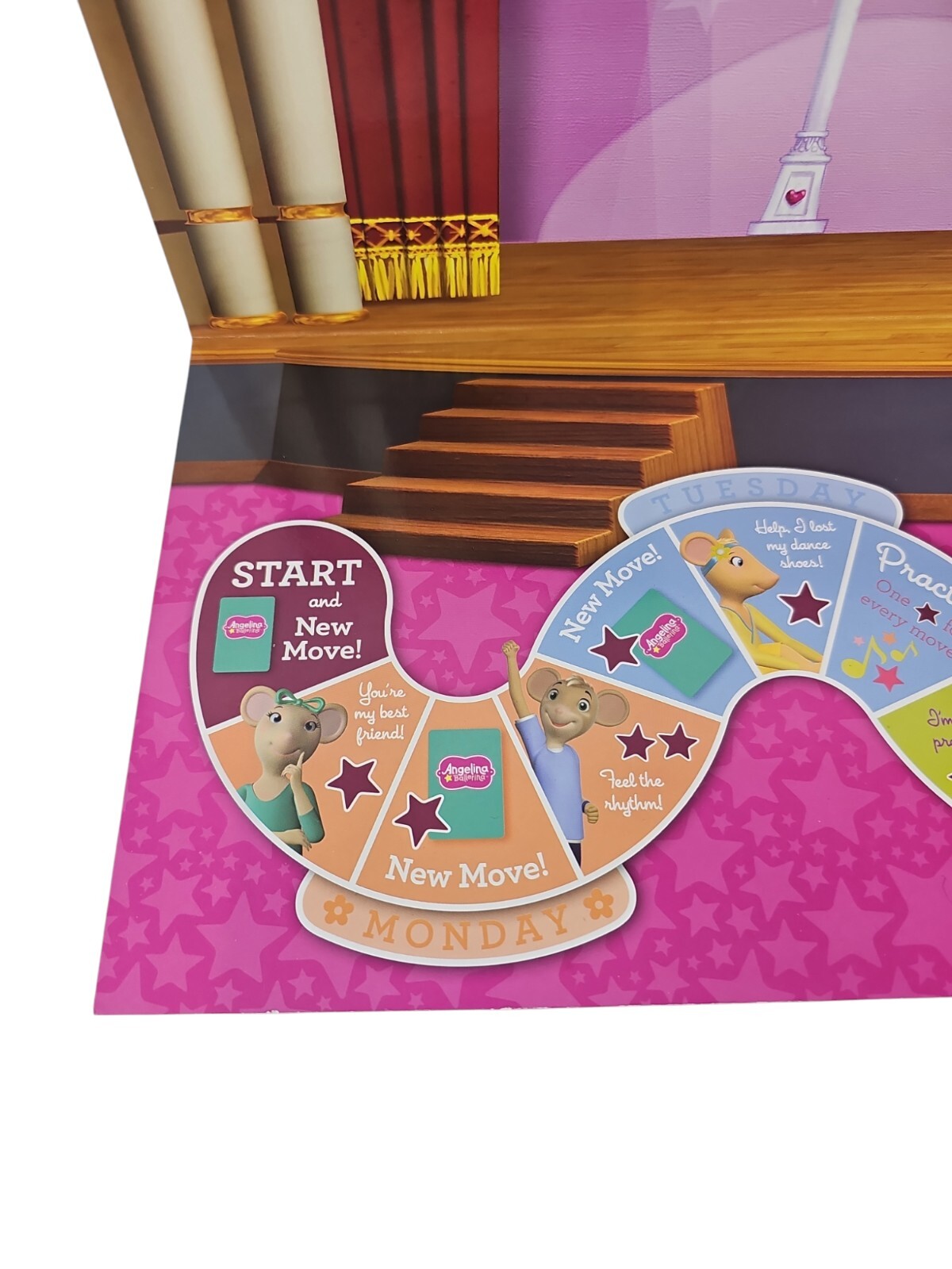 Angelina Ballerina Dance with Me Ballet Game W/ Bonus Cd Age 3+ Practice Routine