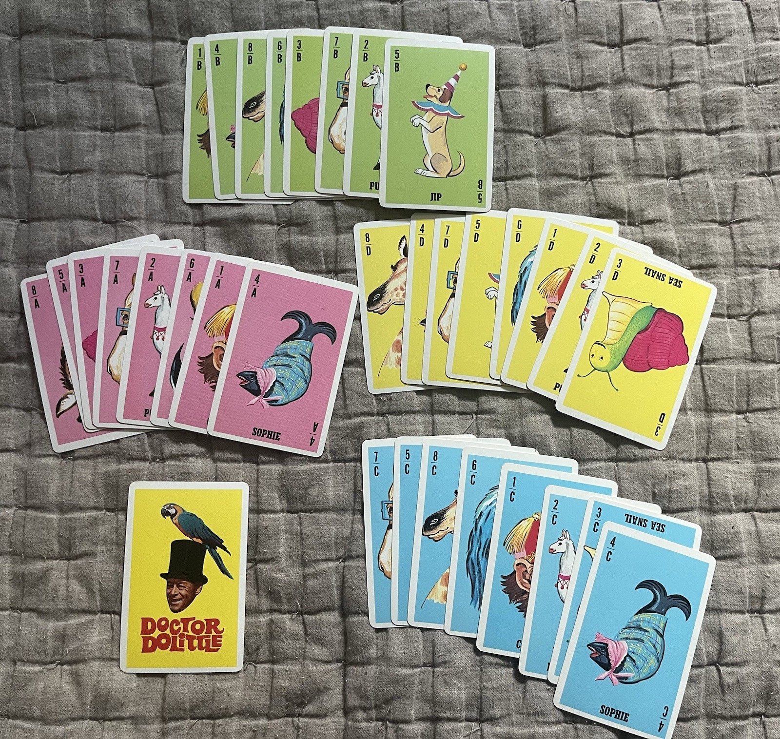 1967 Vintage Post Doctor Doolittle Card Game promo mail away complete