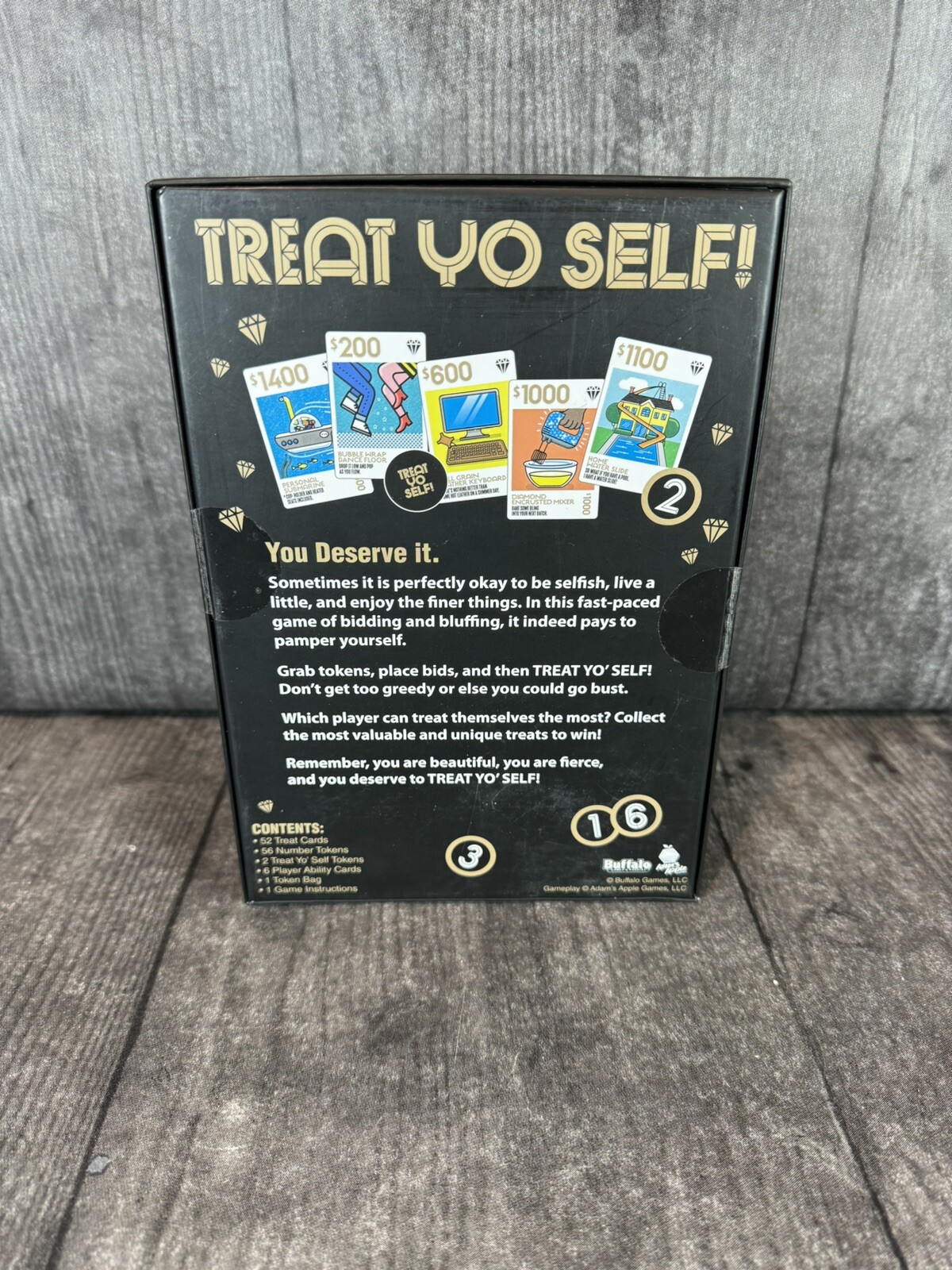 Treat Yo Self! Bidding and Bluffing Family Strategy Game