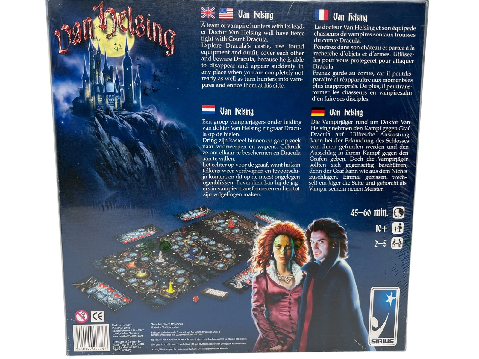 Van Helsing Board Game by Frederic Moyersoen SEALED SIRIUS GAMES – NEW