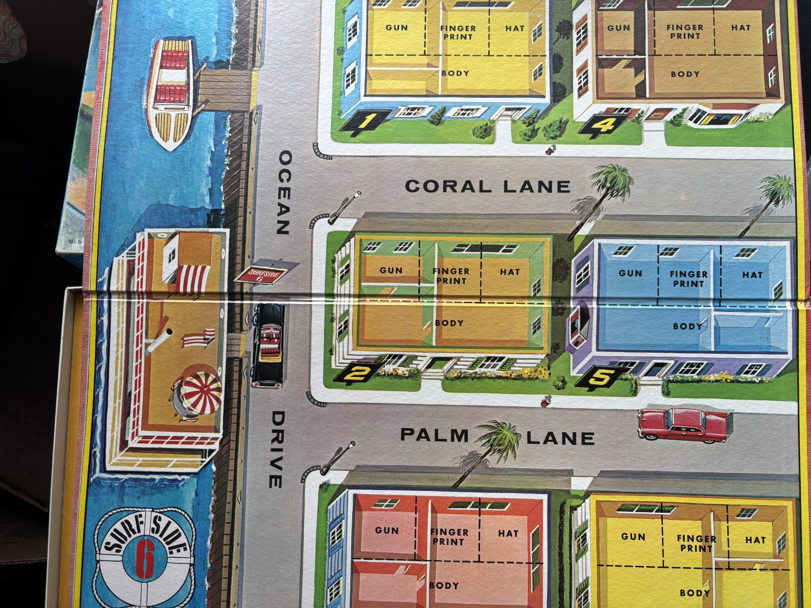 Surfside 6 Board Game, Vintage 1960s, Lowell Toy Corp Rare Unopened Inside