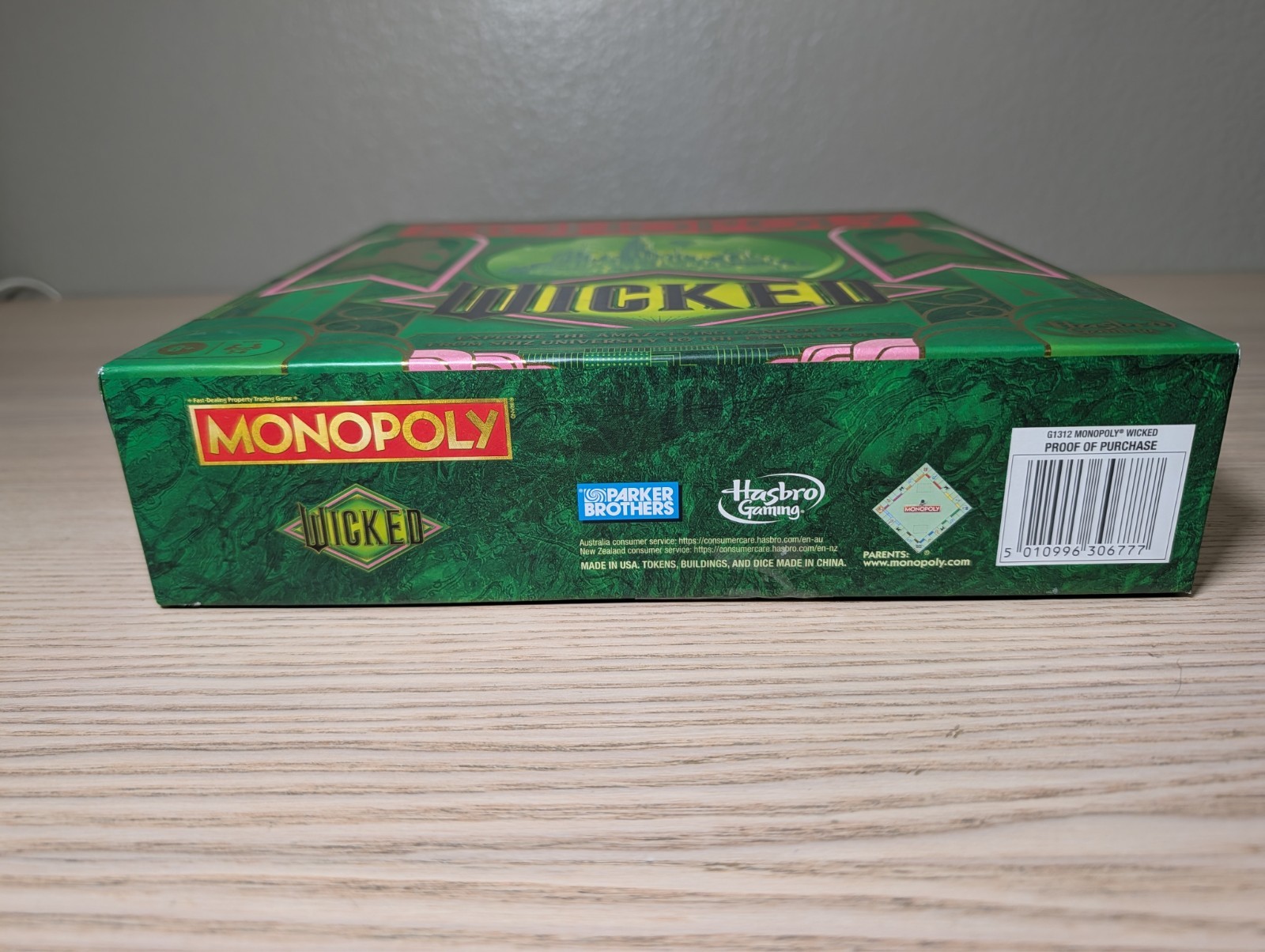 Monopoly Wicked Edition Board Game Inspired by The Motion Picture – New