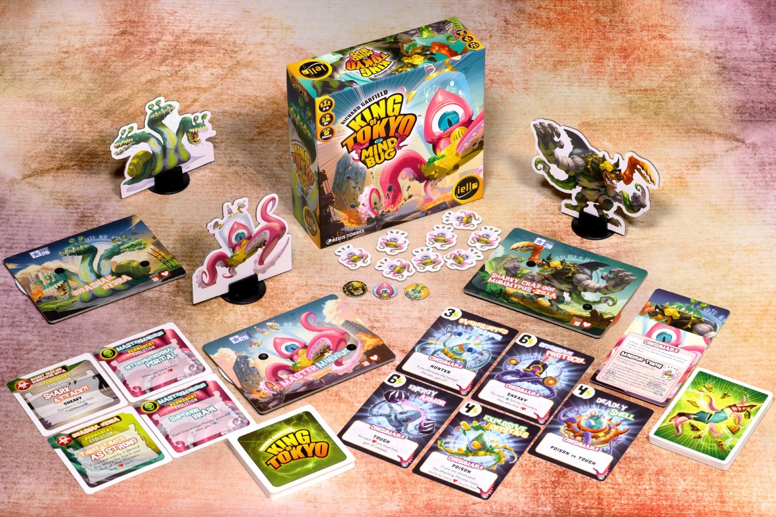 King of Tokyo: Mindbug Expansion, Strategy Board Game, Take Control of Your O