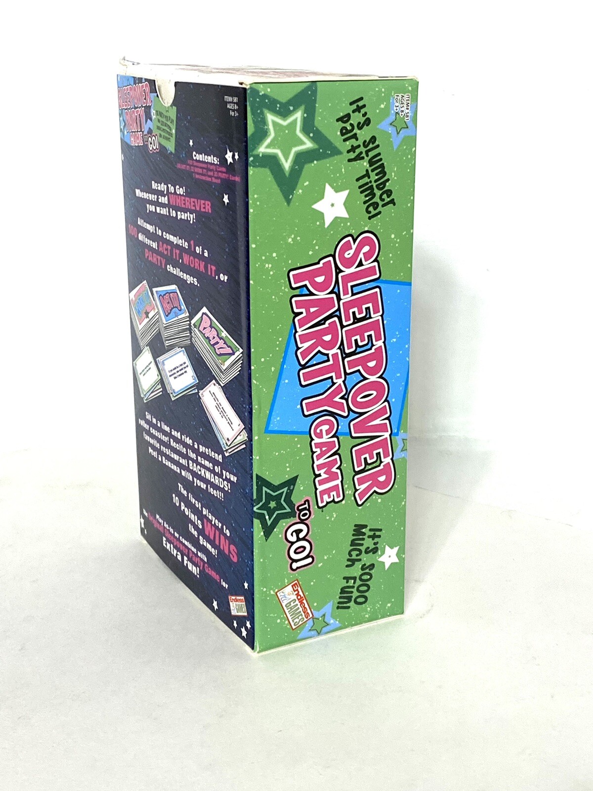 Sleepover Party Game To Go! Fun Girls Night Game Card Party Group