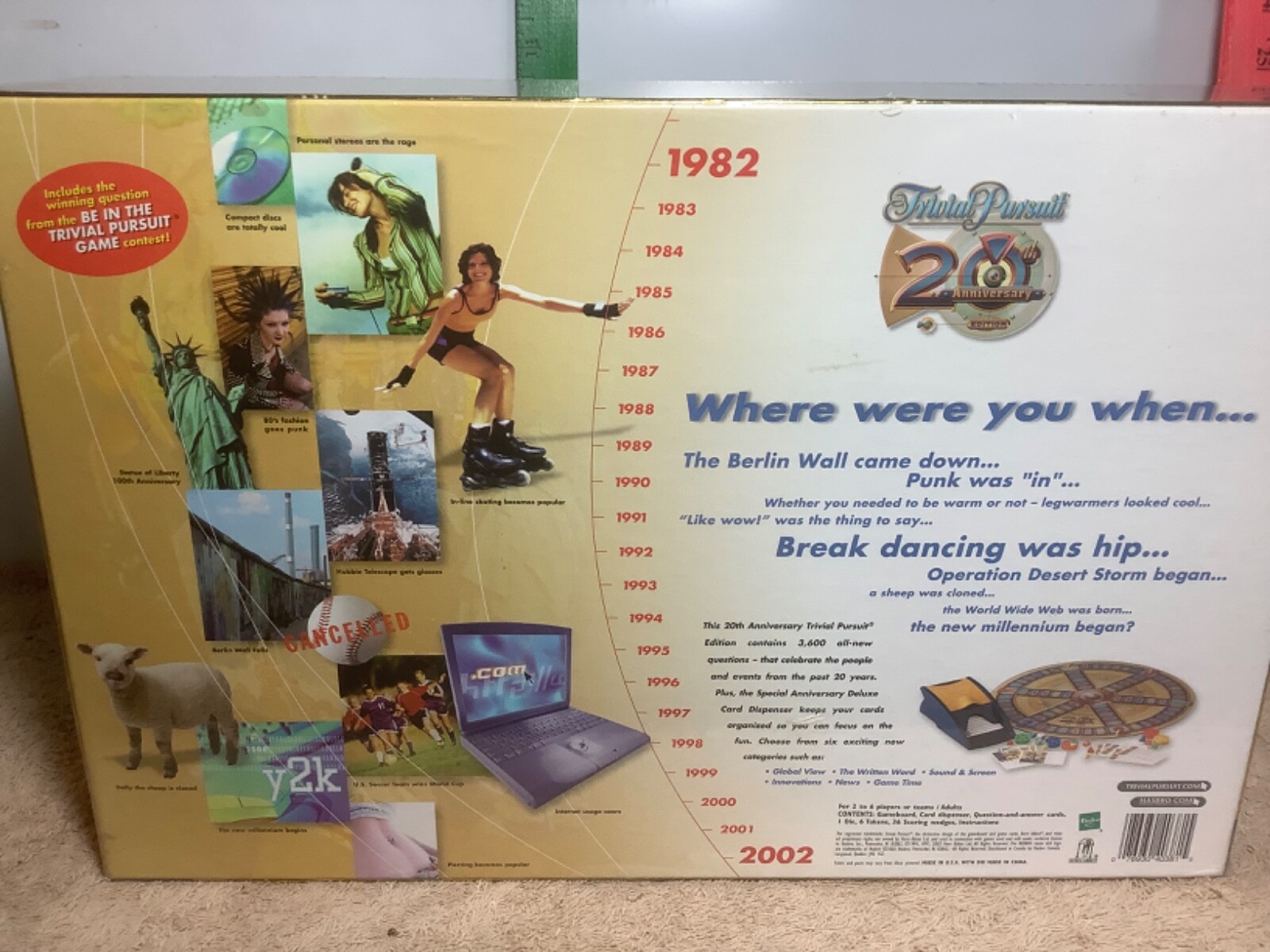 Trivial Pursuit 20th Anniversary Edition Board Game 80s 90s NEW [2-6 Players]