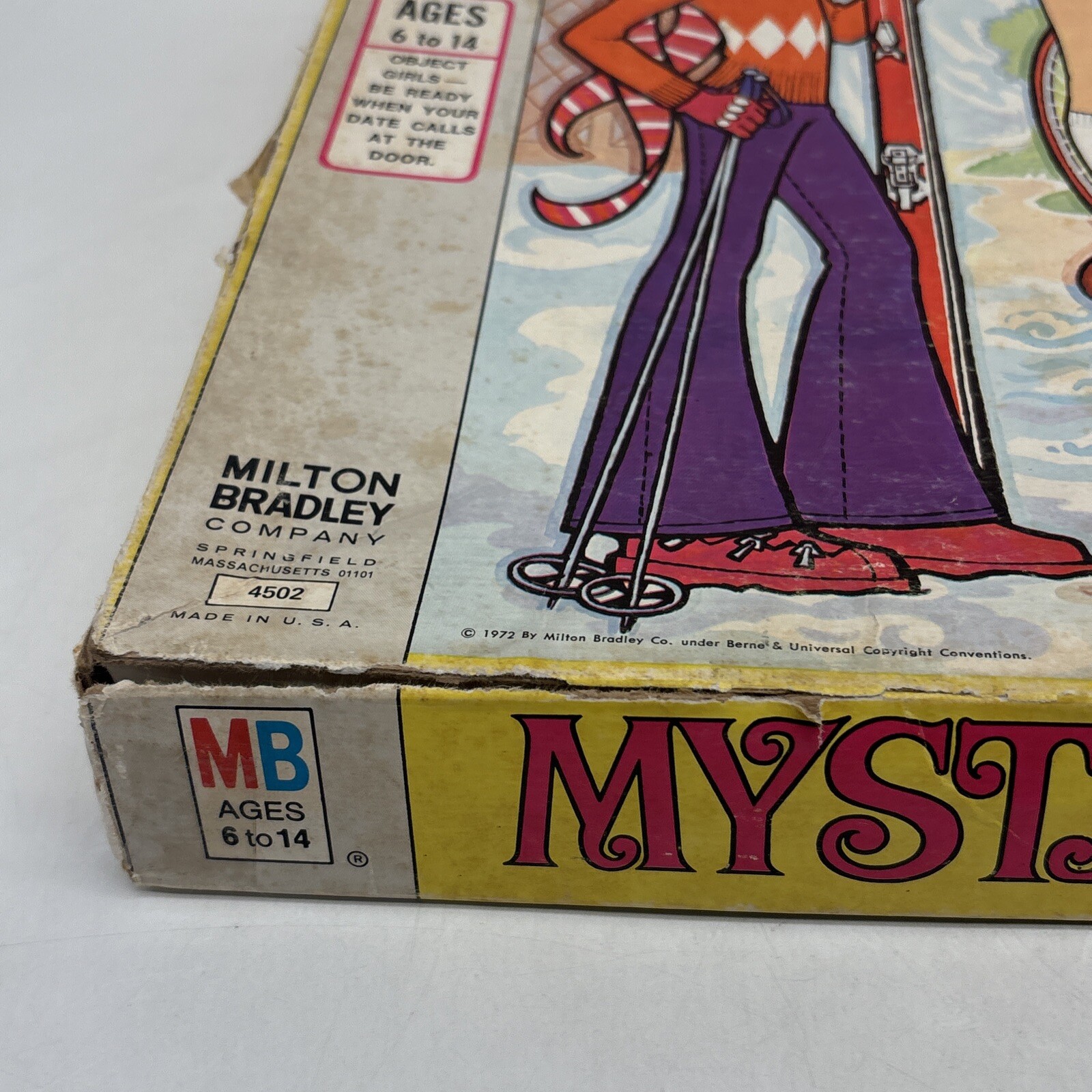 Vintage 1972 Milton Bradley Mystery Date Board Incomplete!