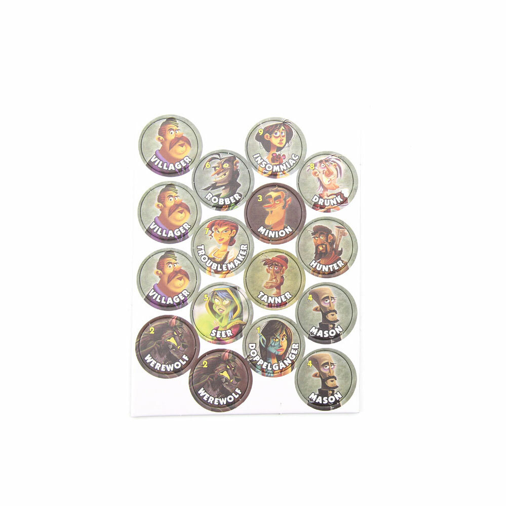 One Night Ultimate Werewolf Game, Bezier Games, Halloween Spirit,3-10 Players OY