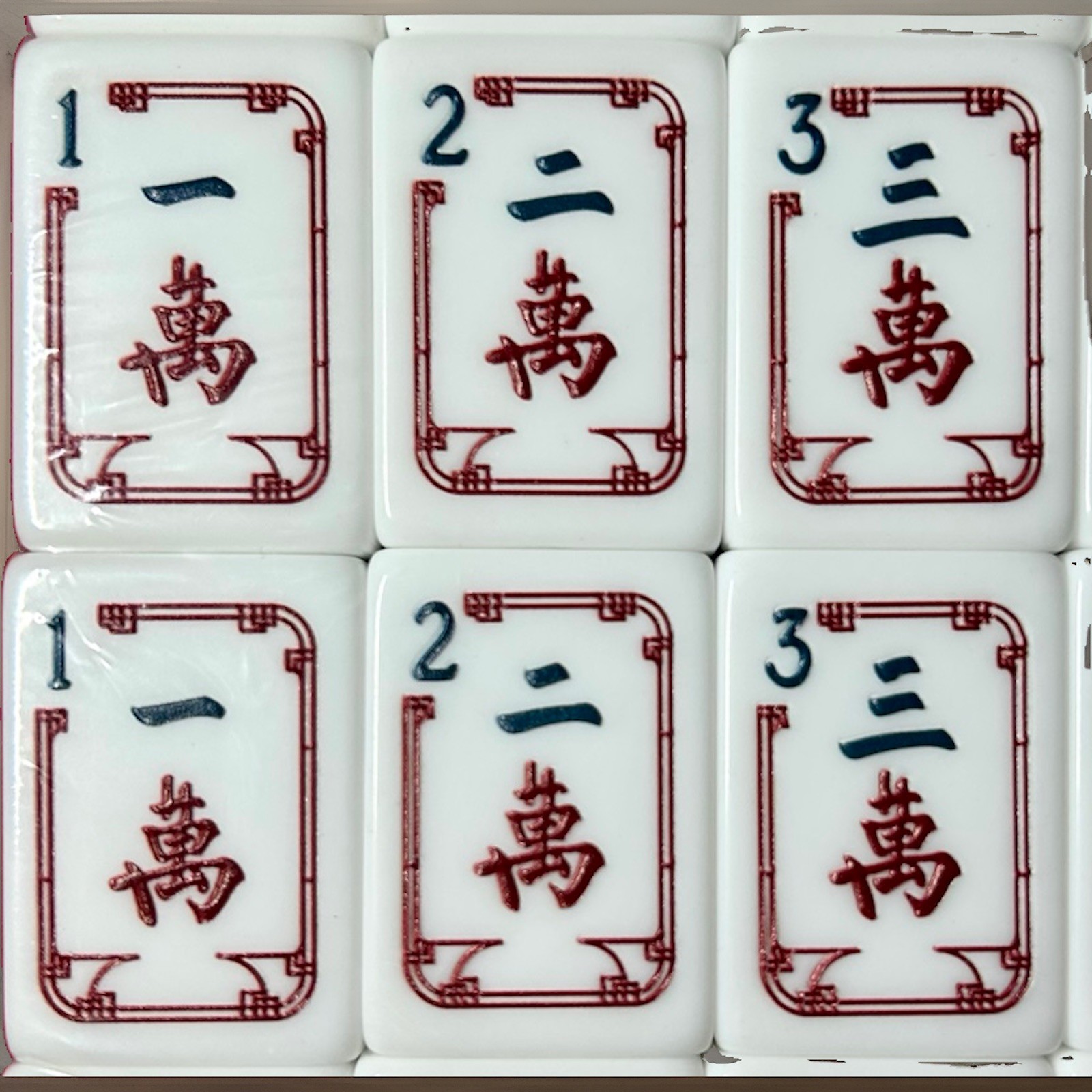 American Mahjong Tiles 160 Engraved 1.4” Acrylic Tiles •Racks & Pushers •Mat