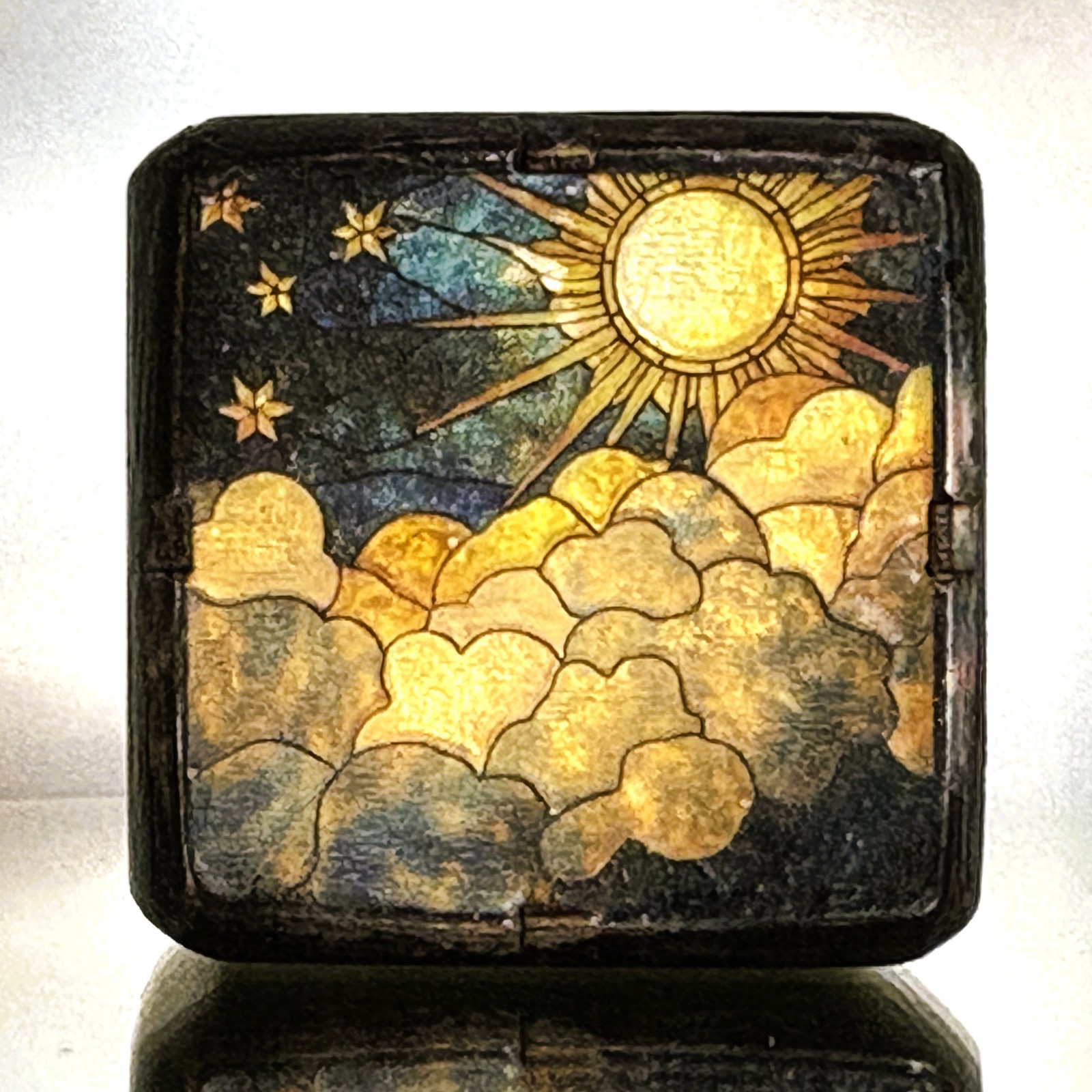 Stellar Sanctuary – Twilight’s Sacred Space – Backgammon Doubling Cube 36mm
