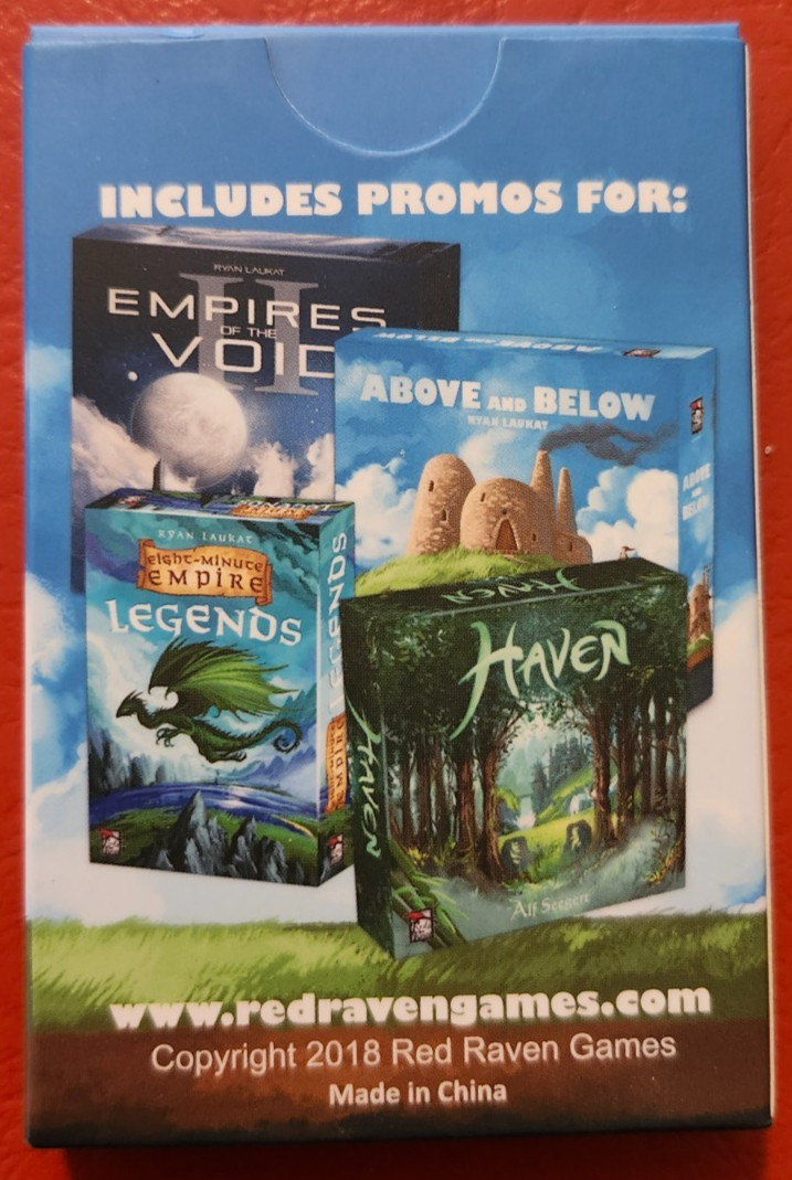 The Red Raven Fan Box #1 – Promo Cards For Four Different Red Raven Games