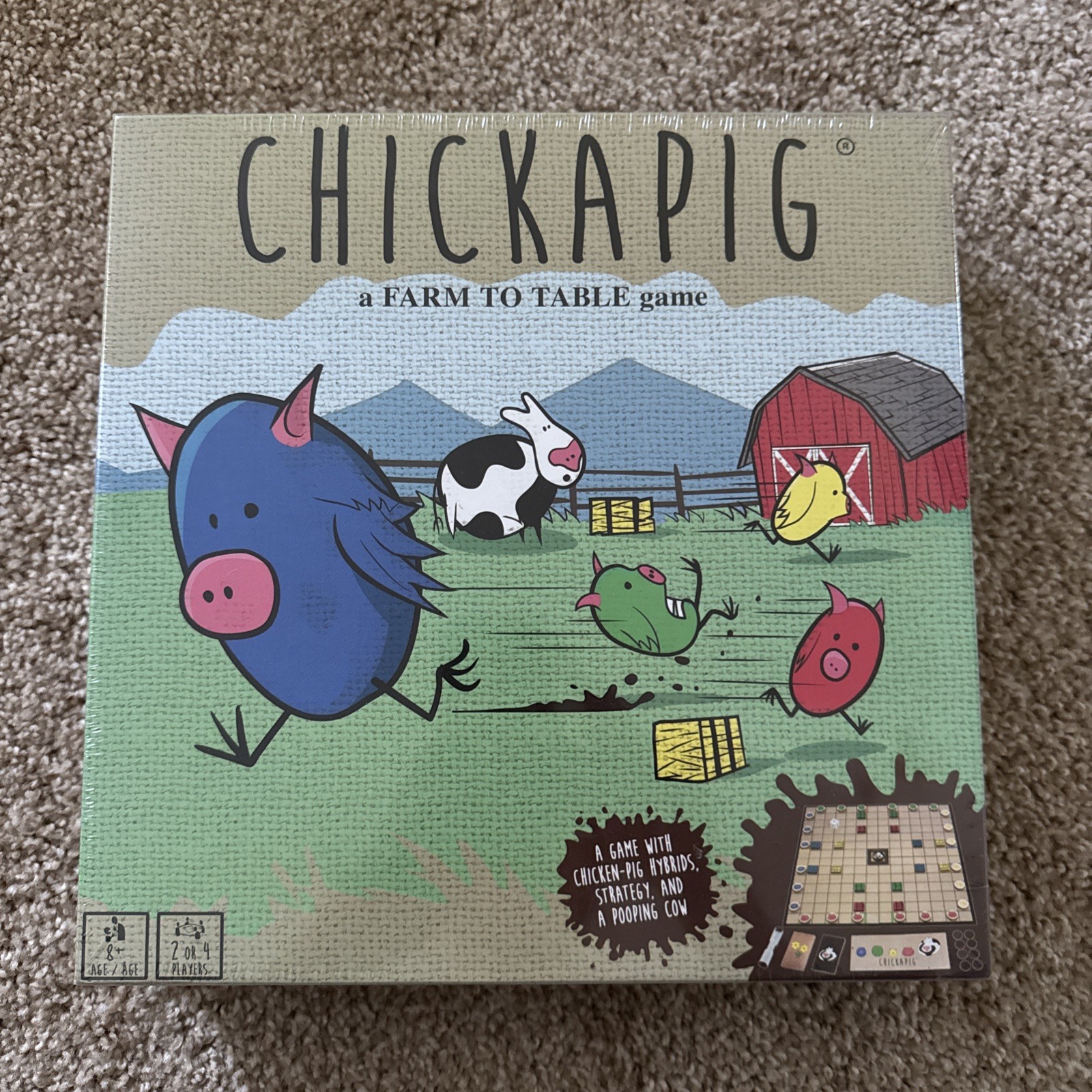 NEW Sealed CHICKAPIG Board Game – Chicken Pig Hybrids – A Farm To Table Game