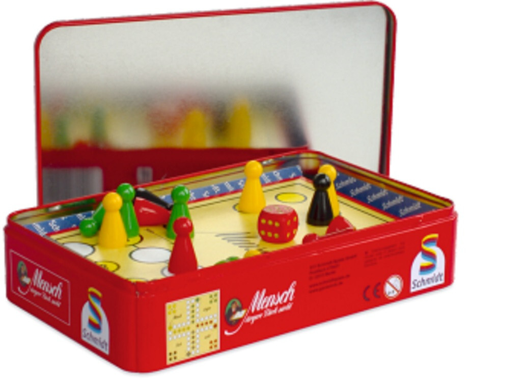 Schmidt Spiele 51204 Mensch ärgere Dich nicht, Metal Box Travel version S&H FREE