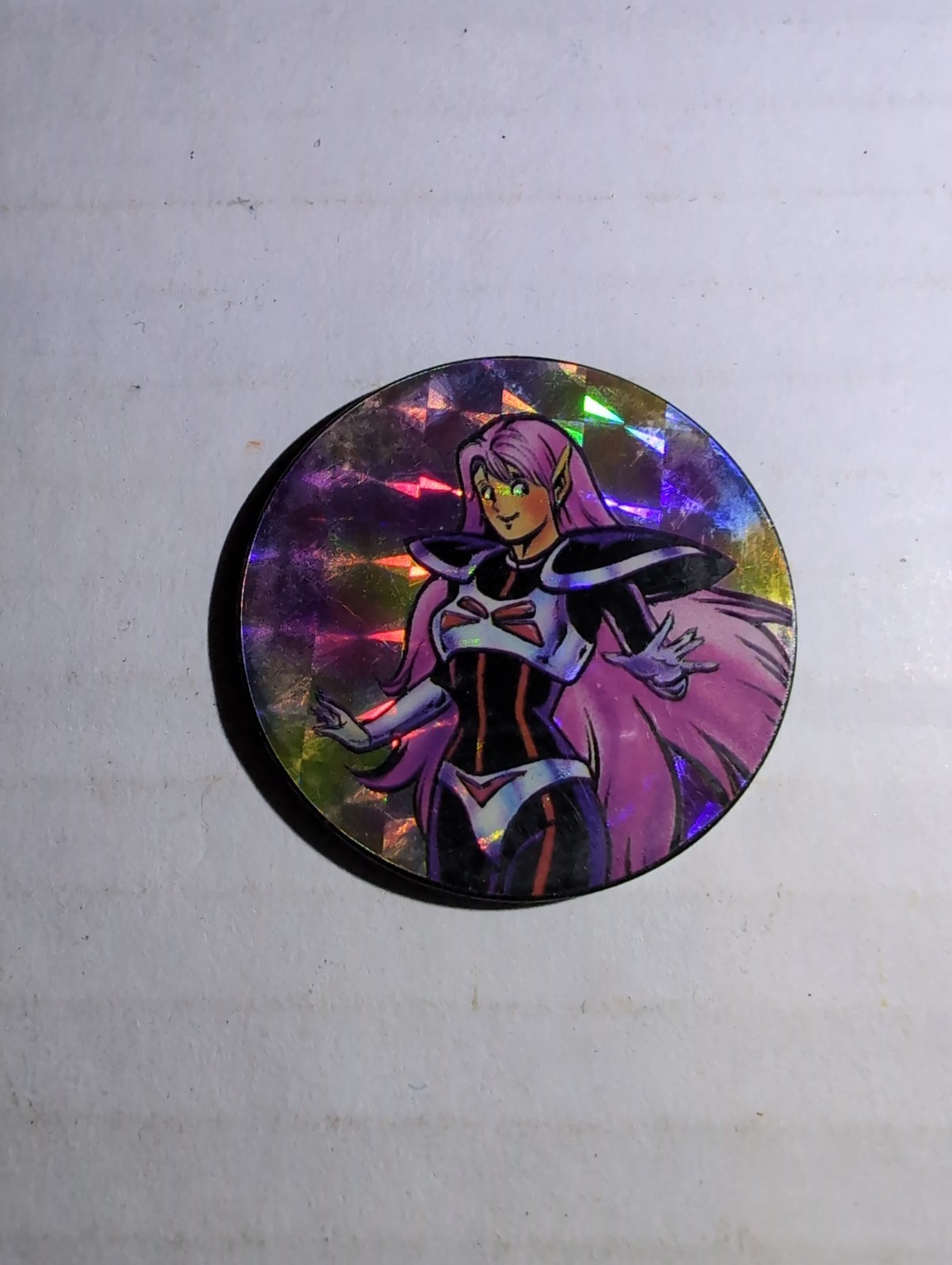 Pog Slammer Beautiful Female Alien Character Metal