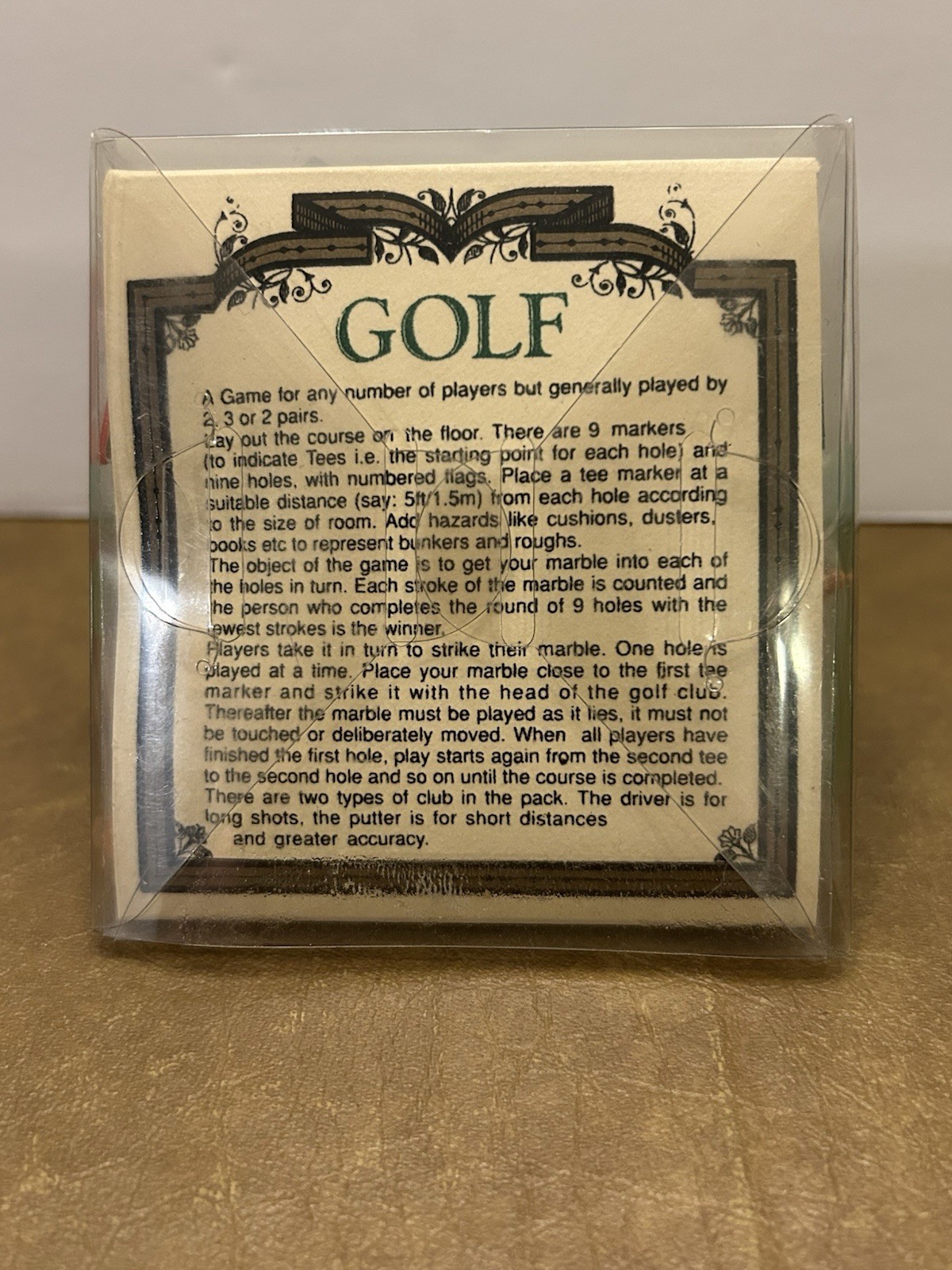 House of Marbles Miniature Golf Game Sealed NEW Made In England
